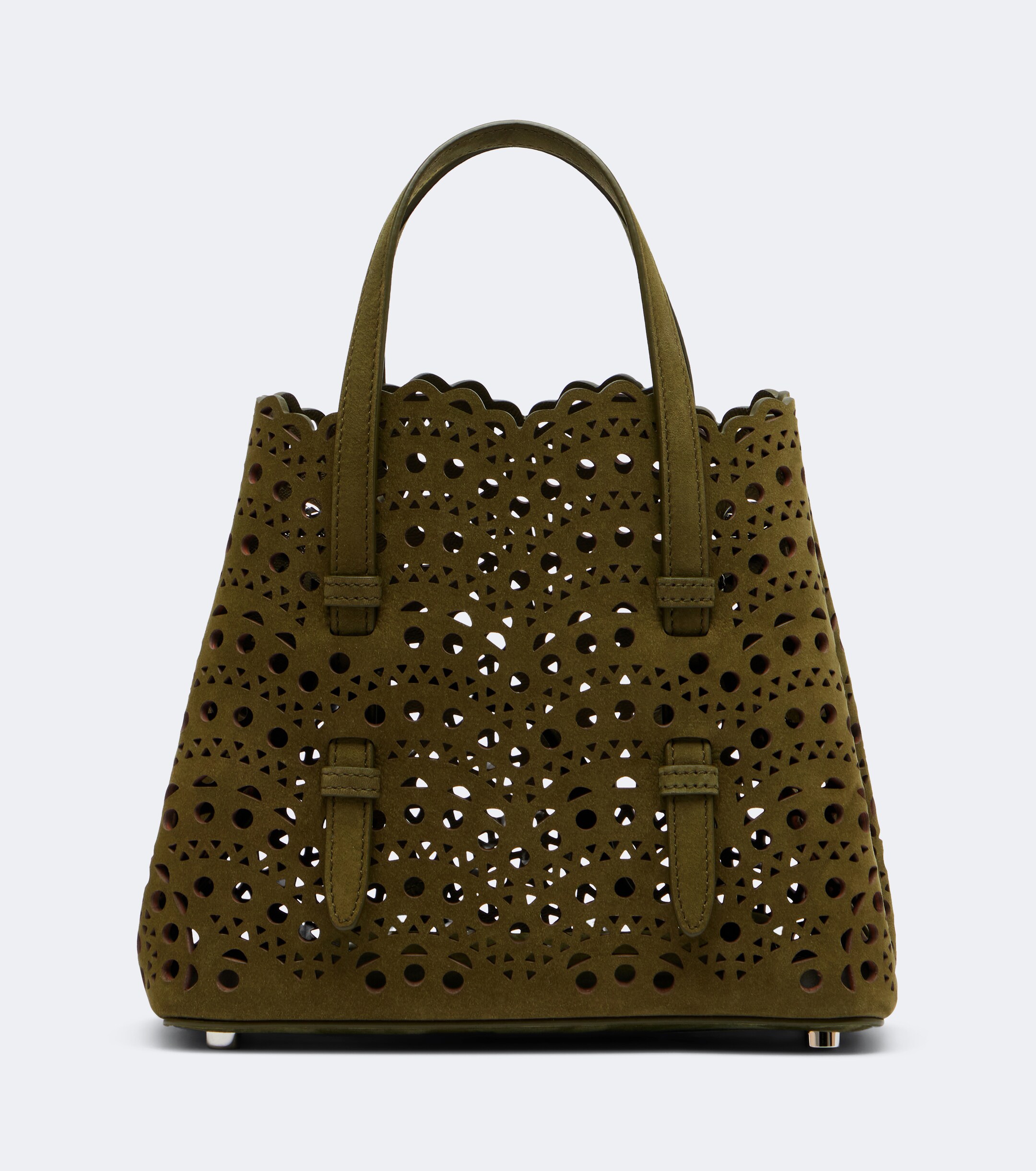 Alaïa Mina 20 Small leather top-handle bag