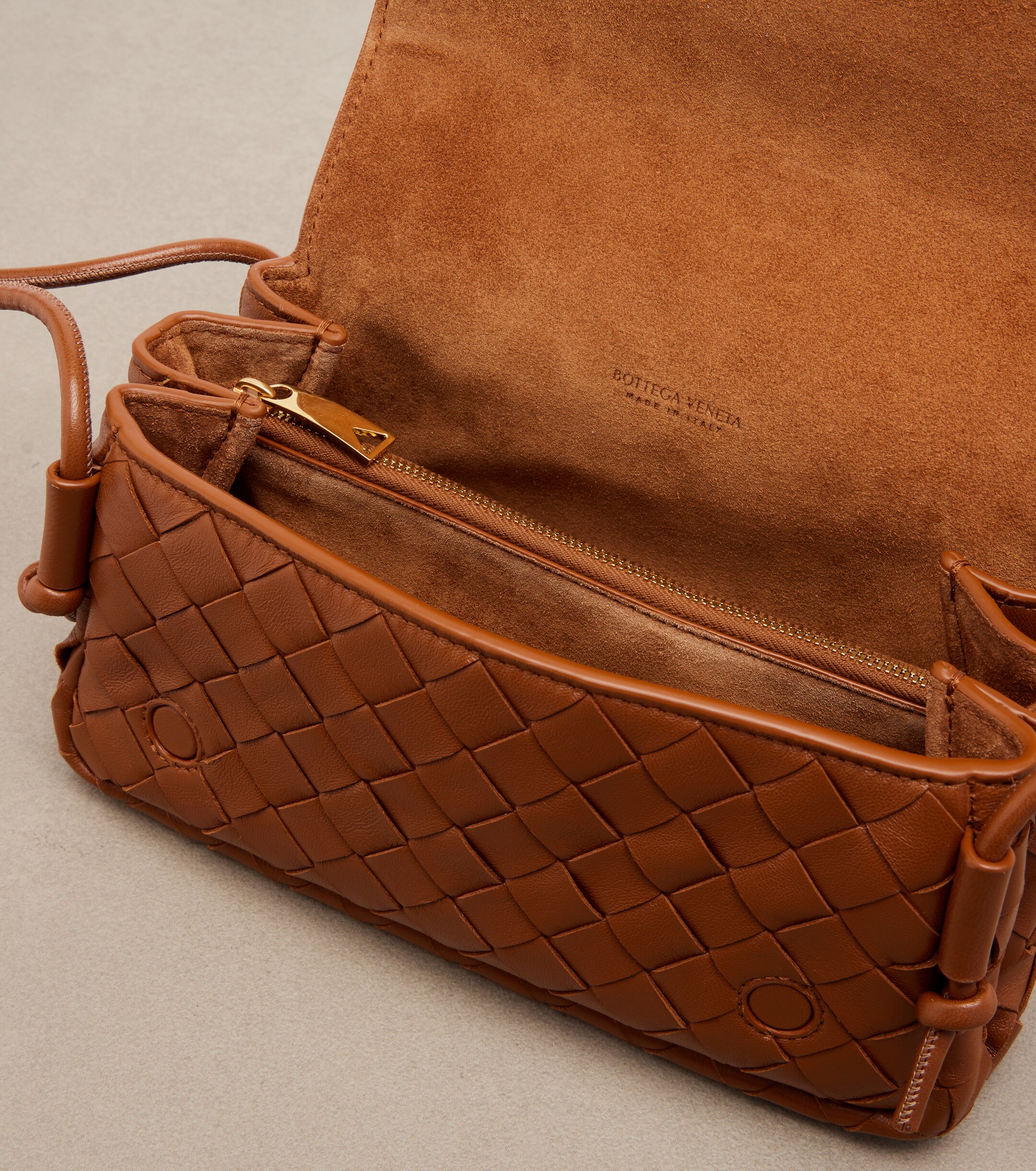 Bottega Veneta Notturno Intrecciato leather crossbody bag