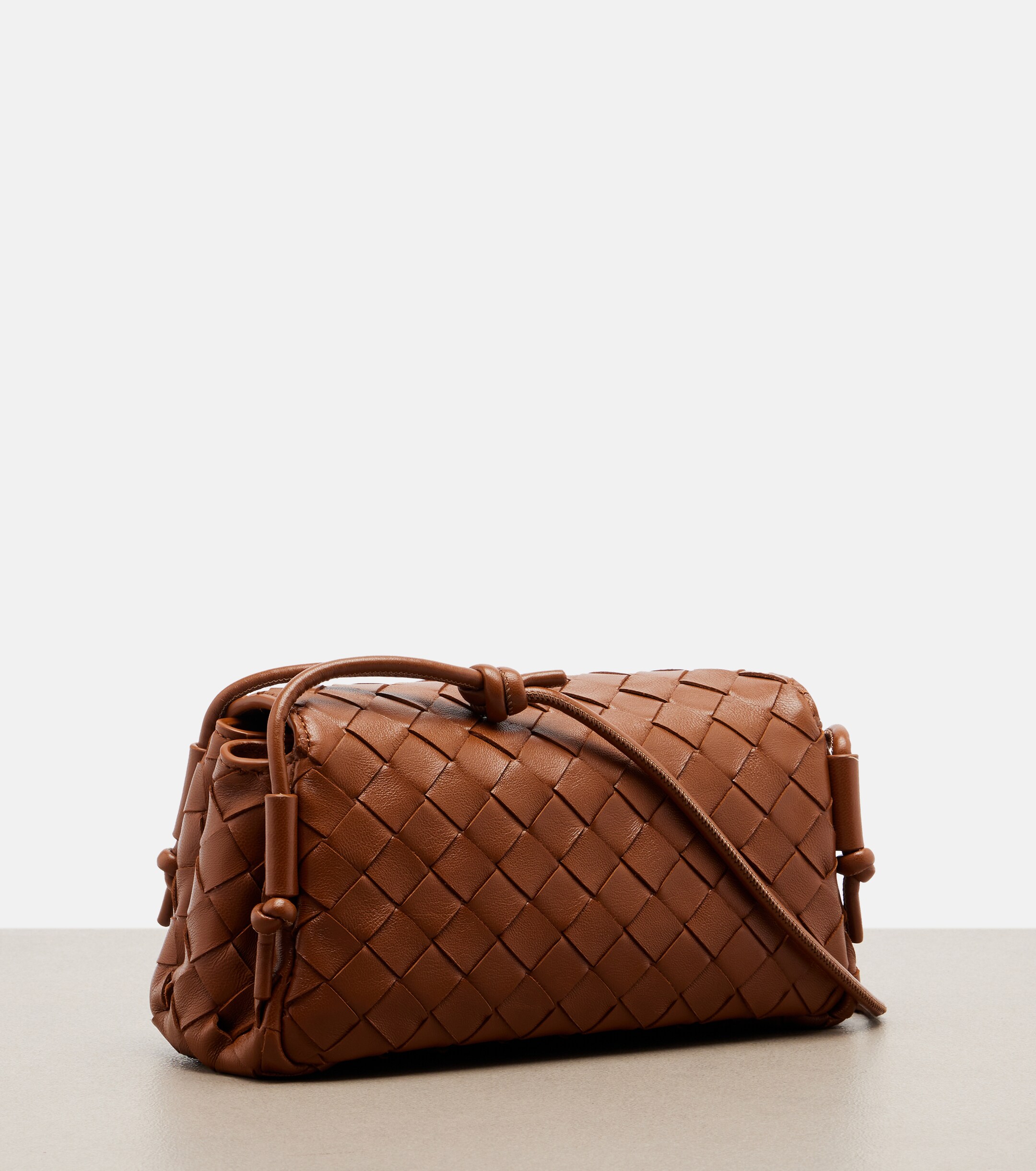 Bottega Veneta Notturno Intrecciato leather crossbody bag
