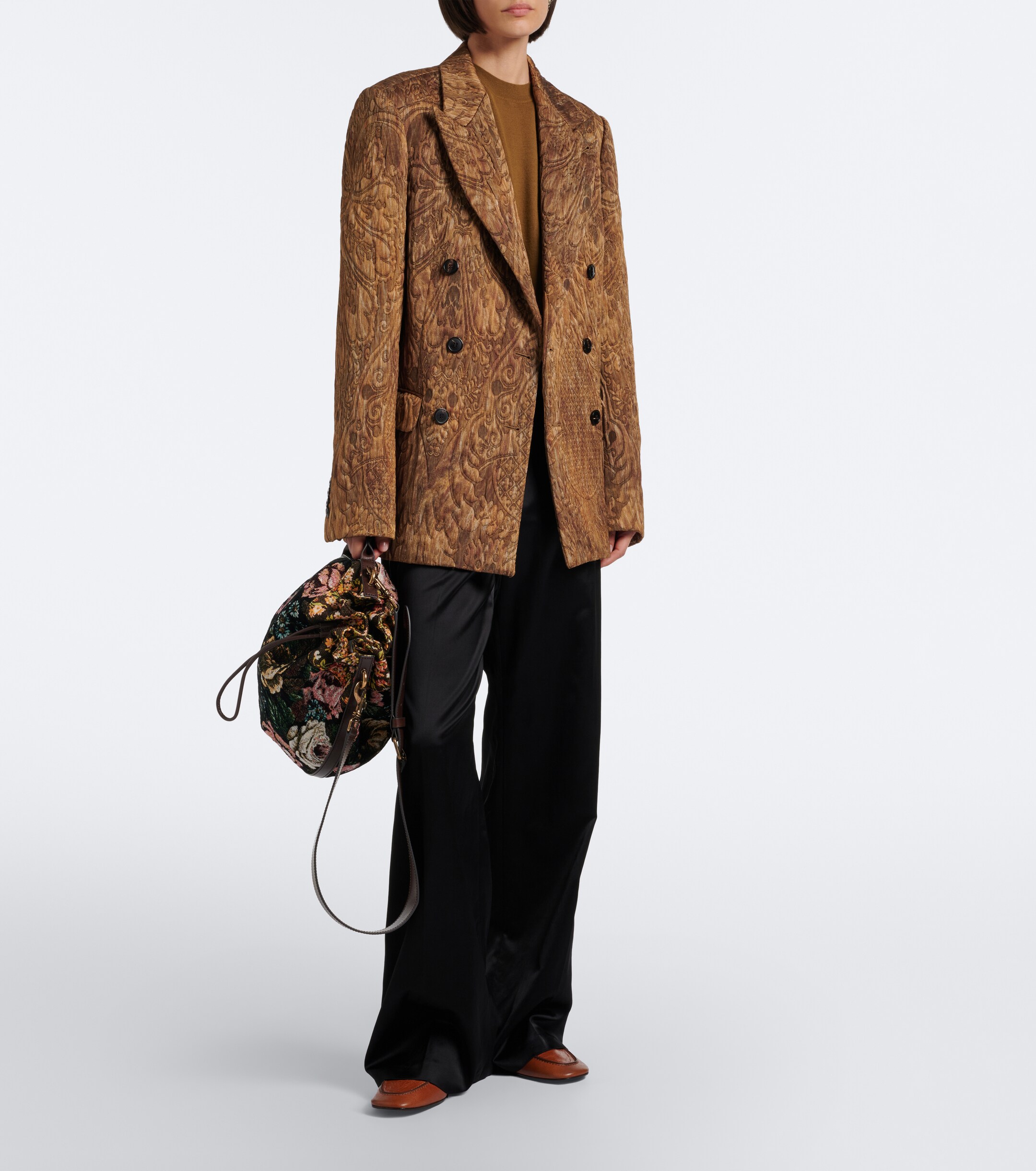 Dries Van Noten Dries Van Noten Medium floral bucket bag