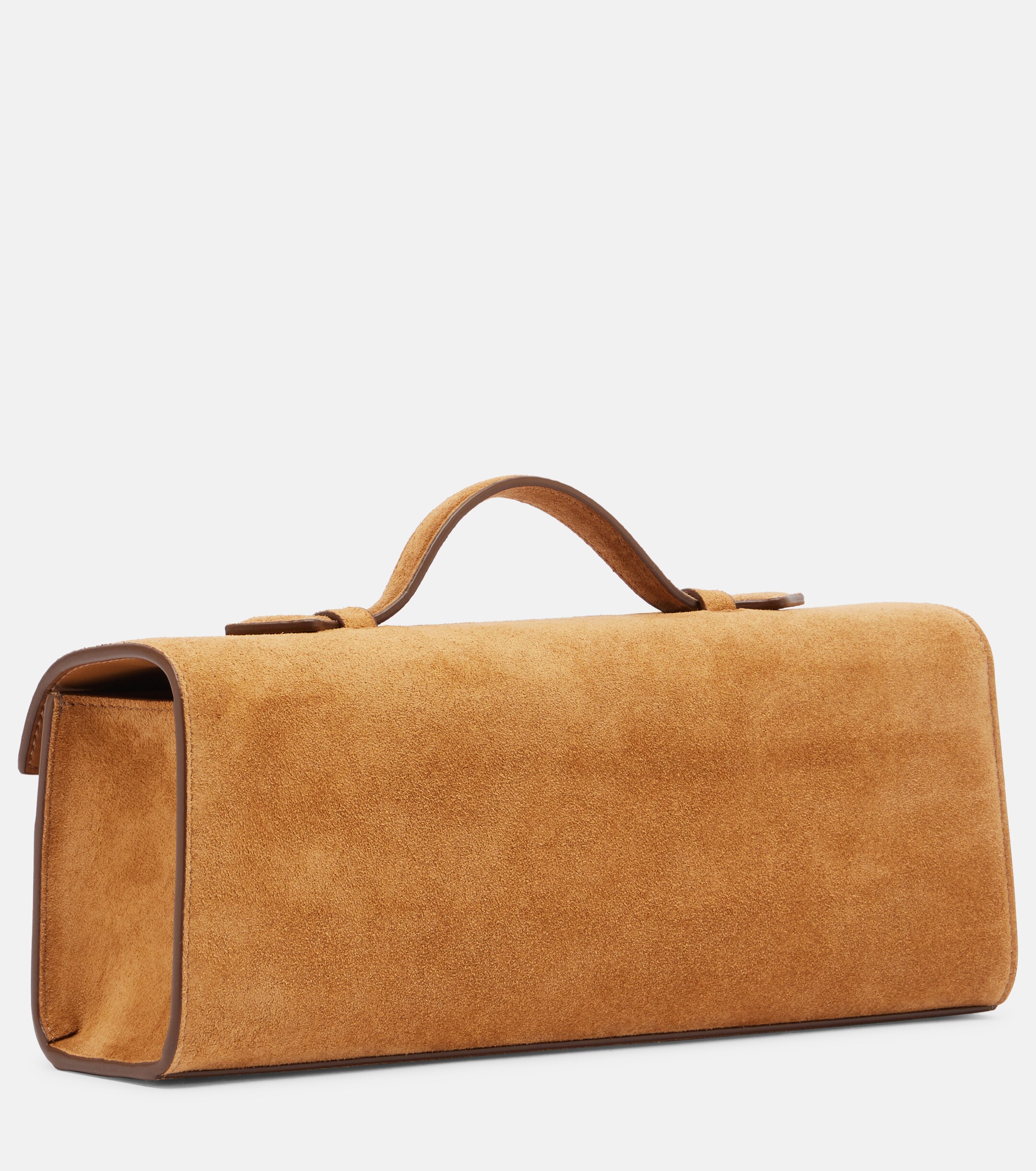 Savette Symmetry Slim suede top-handle bag thumbnail