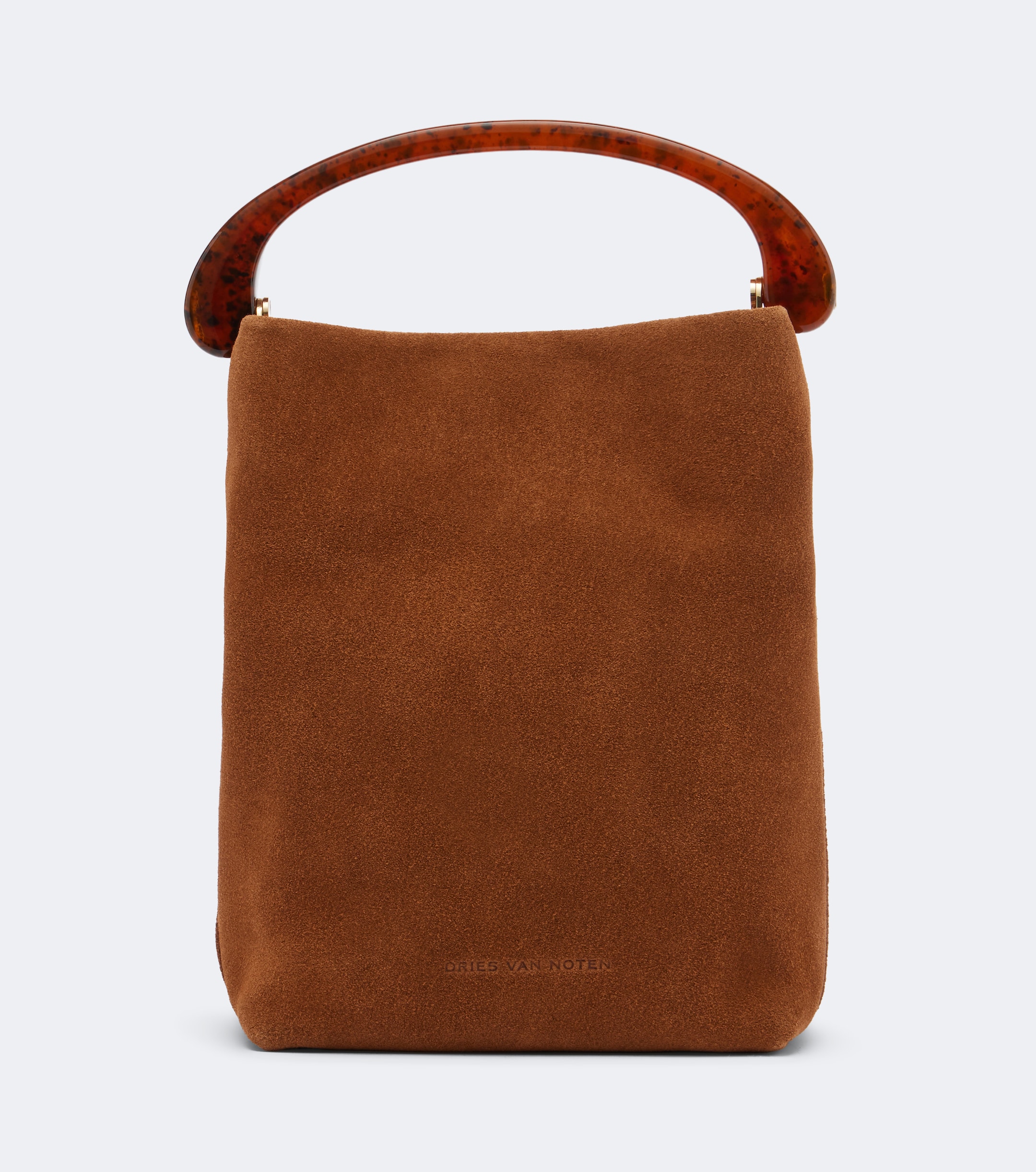 Dries Van Noten Crisp Mini suede top-handle bag