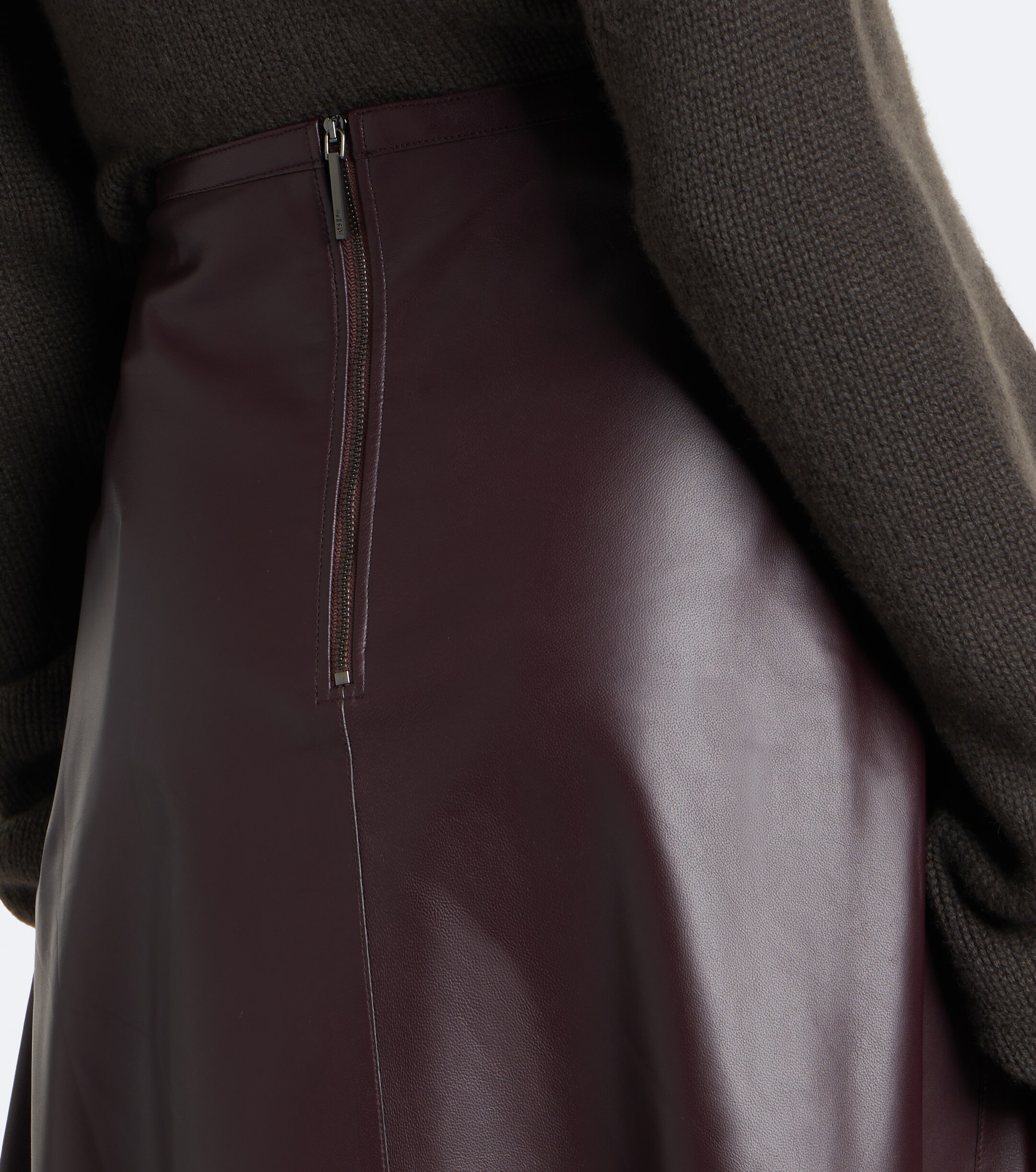 JOSEPH Joseph Helius leather midi skirt