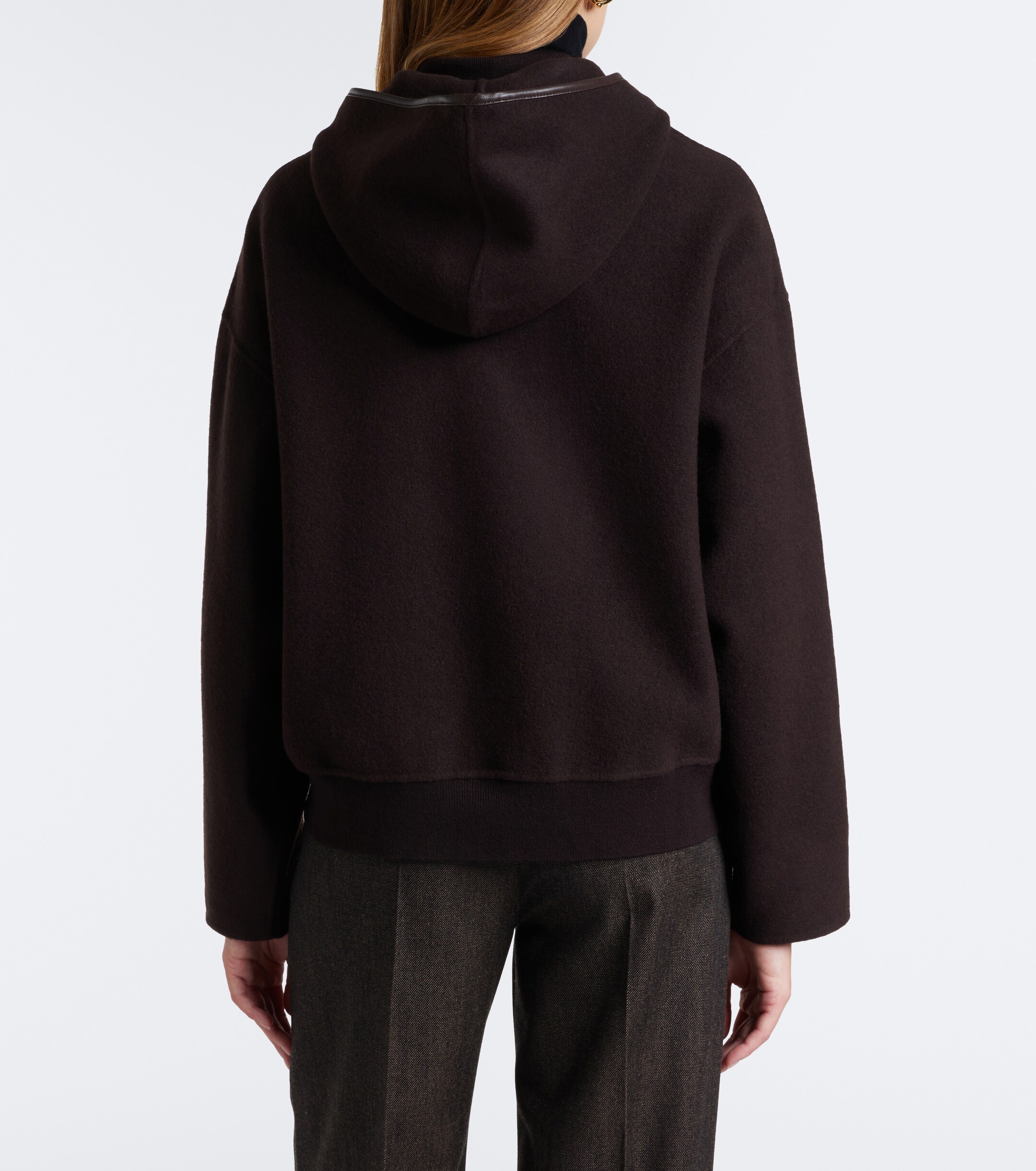 Max Mara Max Mara Wool and cashmere-blend hoodie