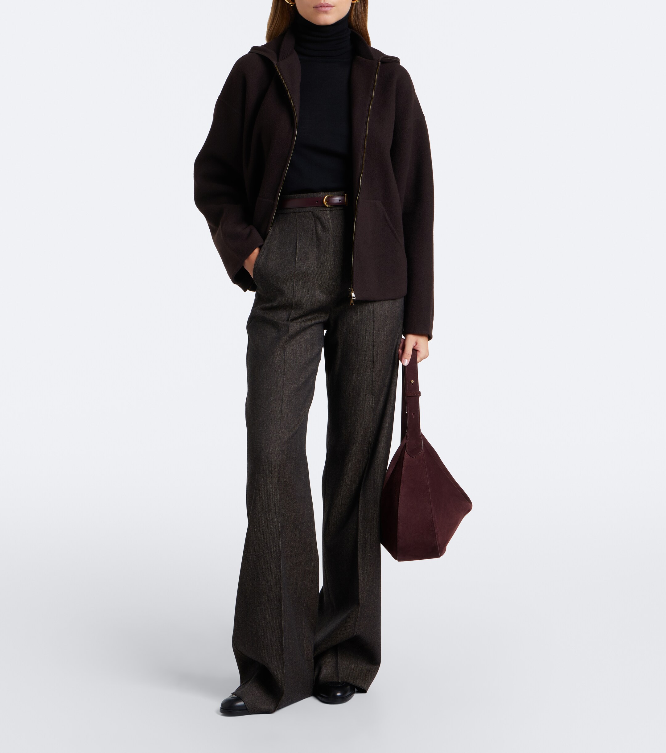 Max Mara Max Mara Wool and cashmere-blend hoodie