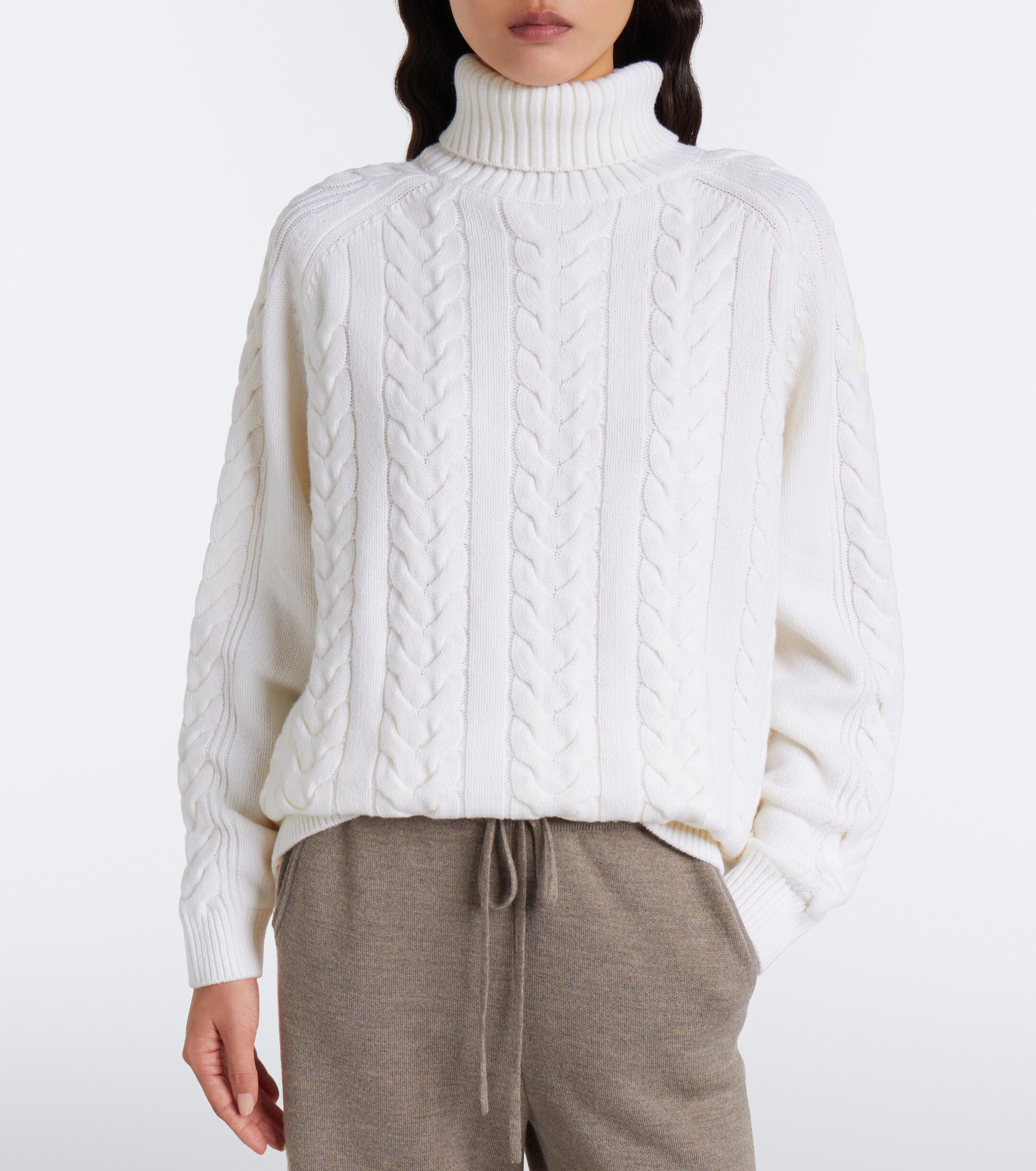 FUSALP Fusalp Elwena cable-knit wool and cashmere sweater