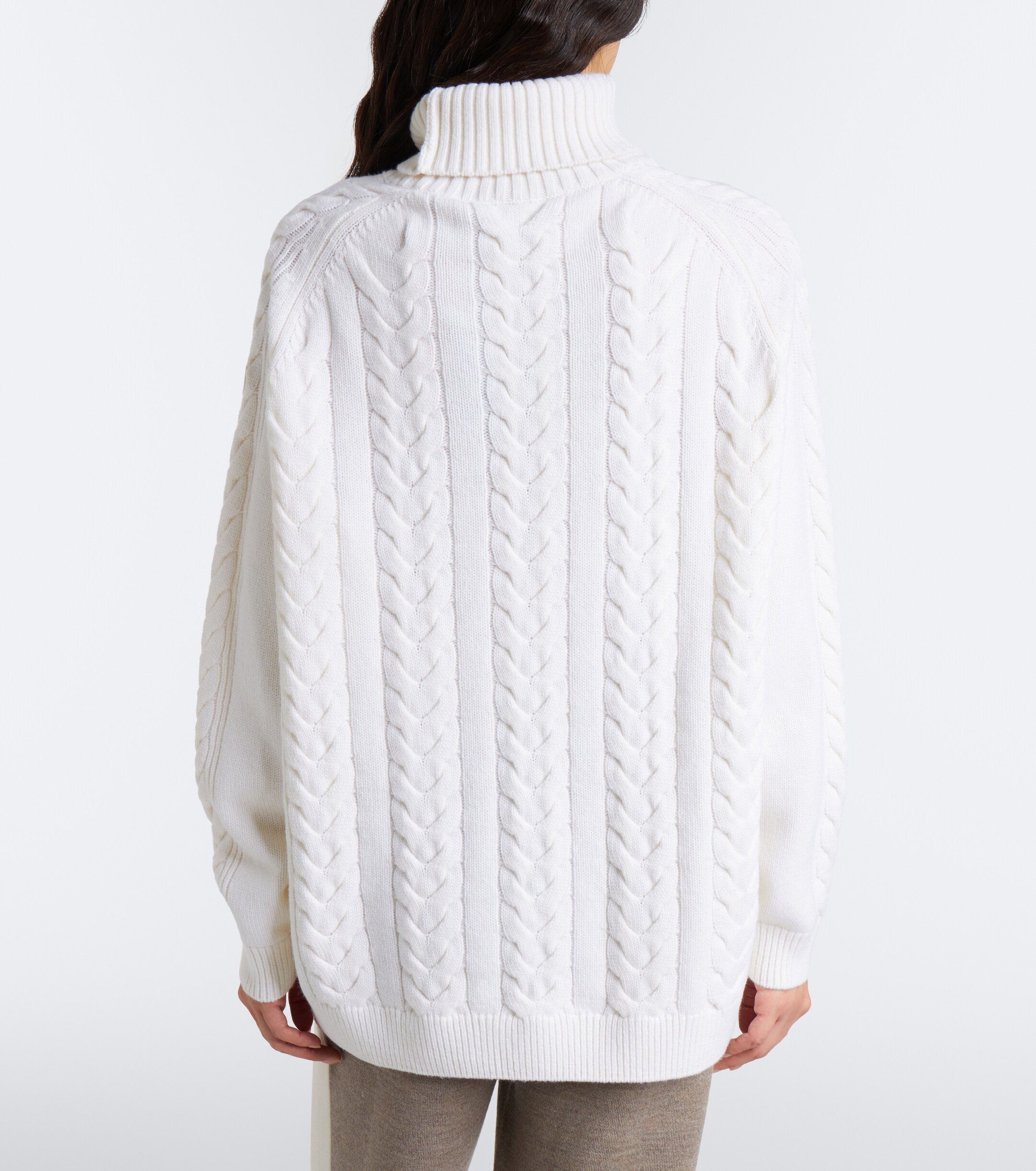 FUSALP Fusalp Elwena cable-knit wool and cashmere sweater
