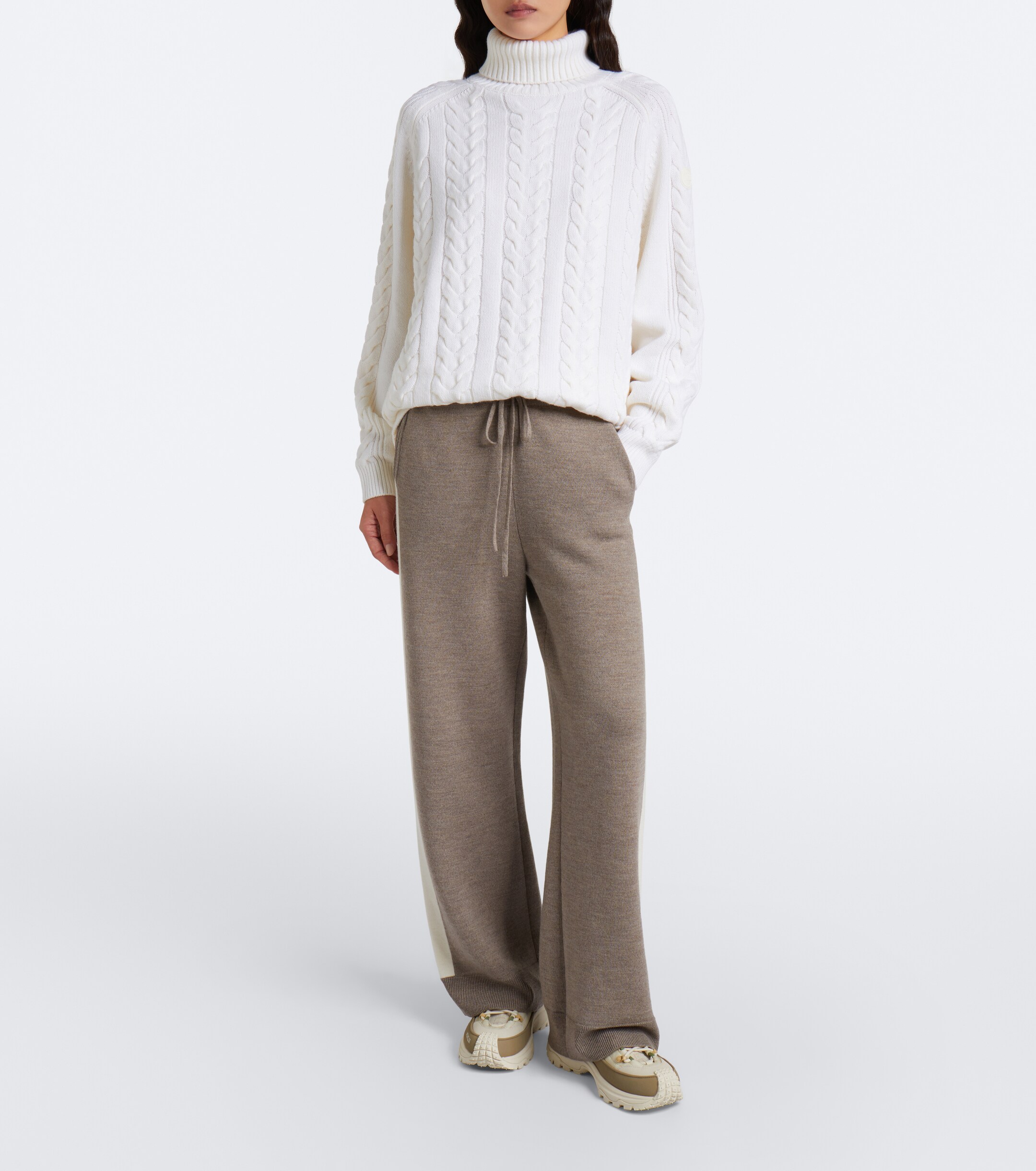 FUSALP Fusalp Elwena cable-knit wool and cashmere sweater