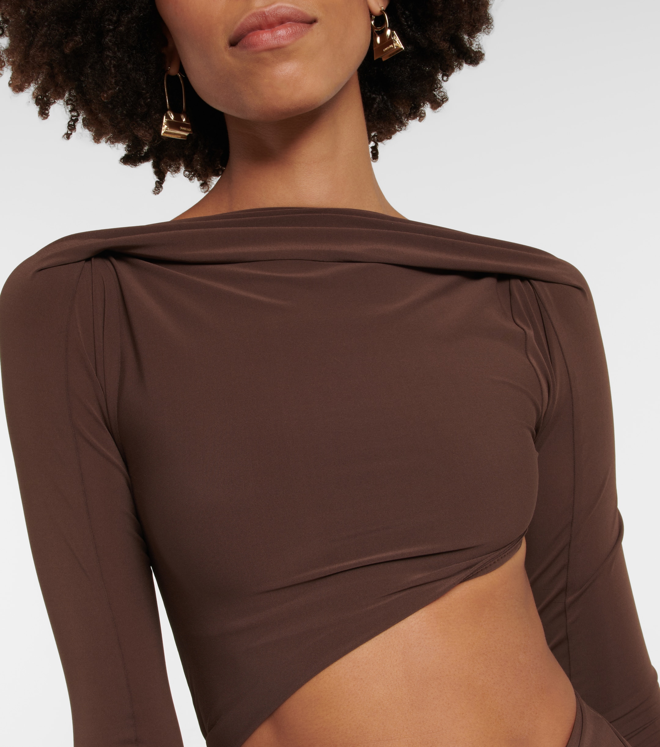 Jacquemus Le Body Carozzu cutout bodysuit
