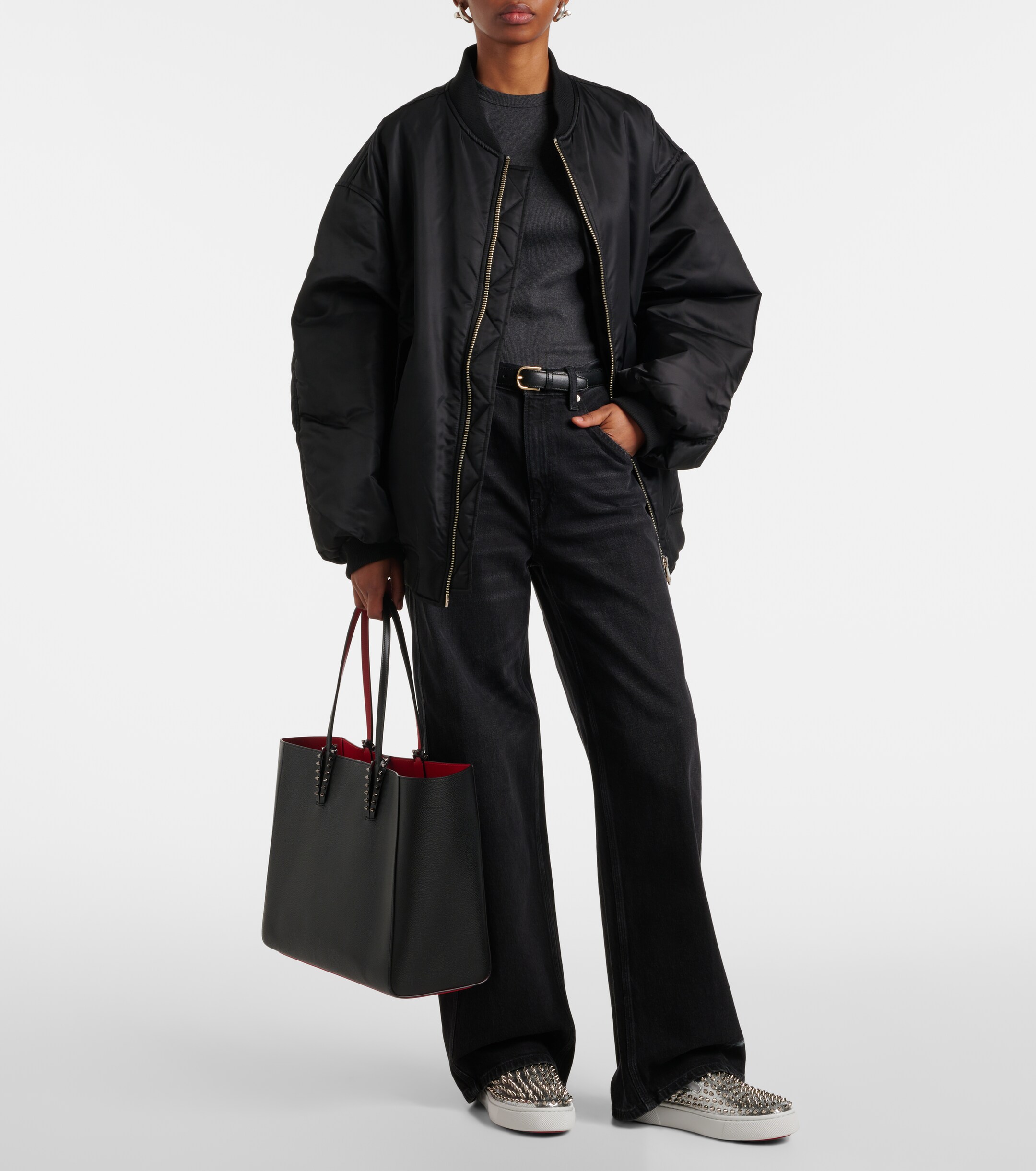 CHRISTIAN LOUBOUTIN Cabata Large leather tote bag