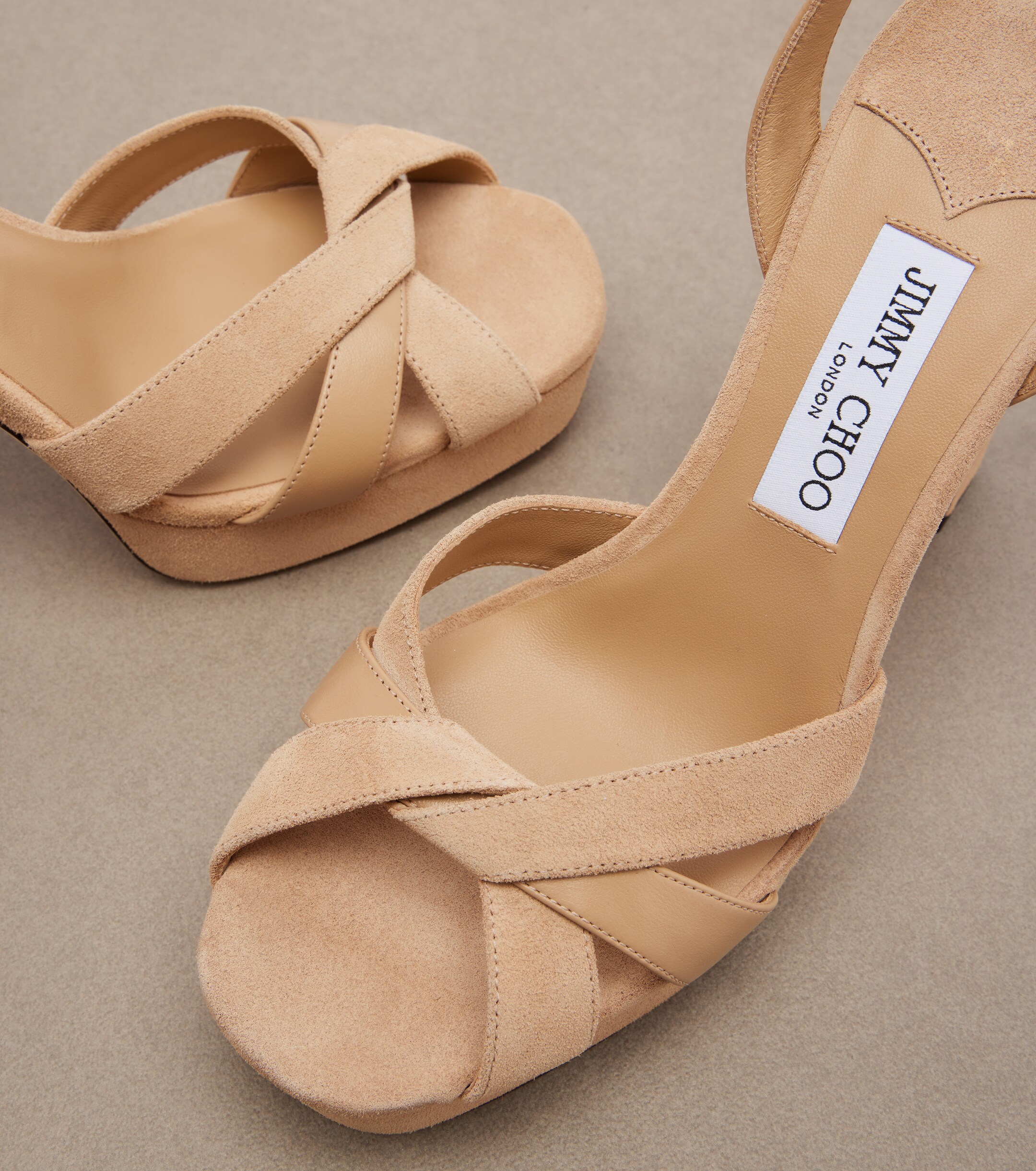 JIMMY CHOO Jimmy Choo Kove suede platform sandals