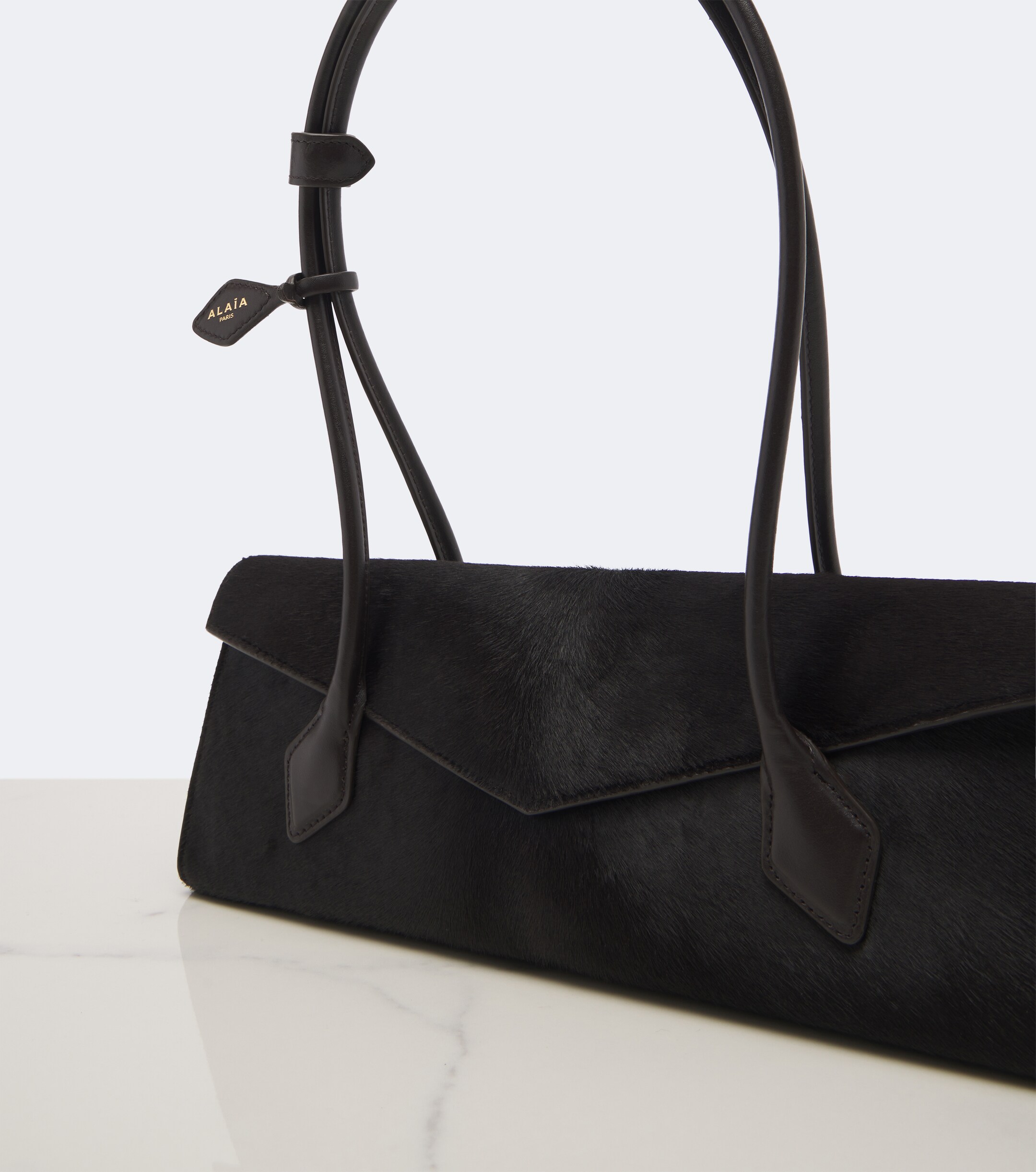 Alaïa Le Teckel Medium calf hair shoulder bag