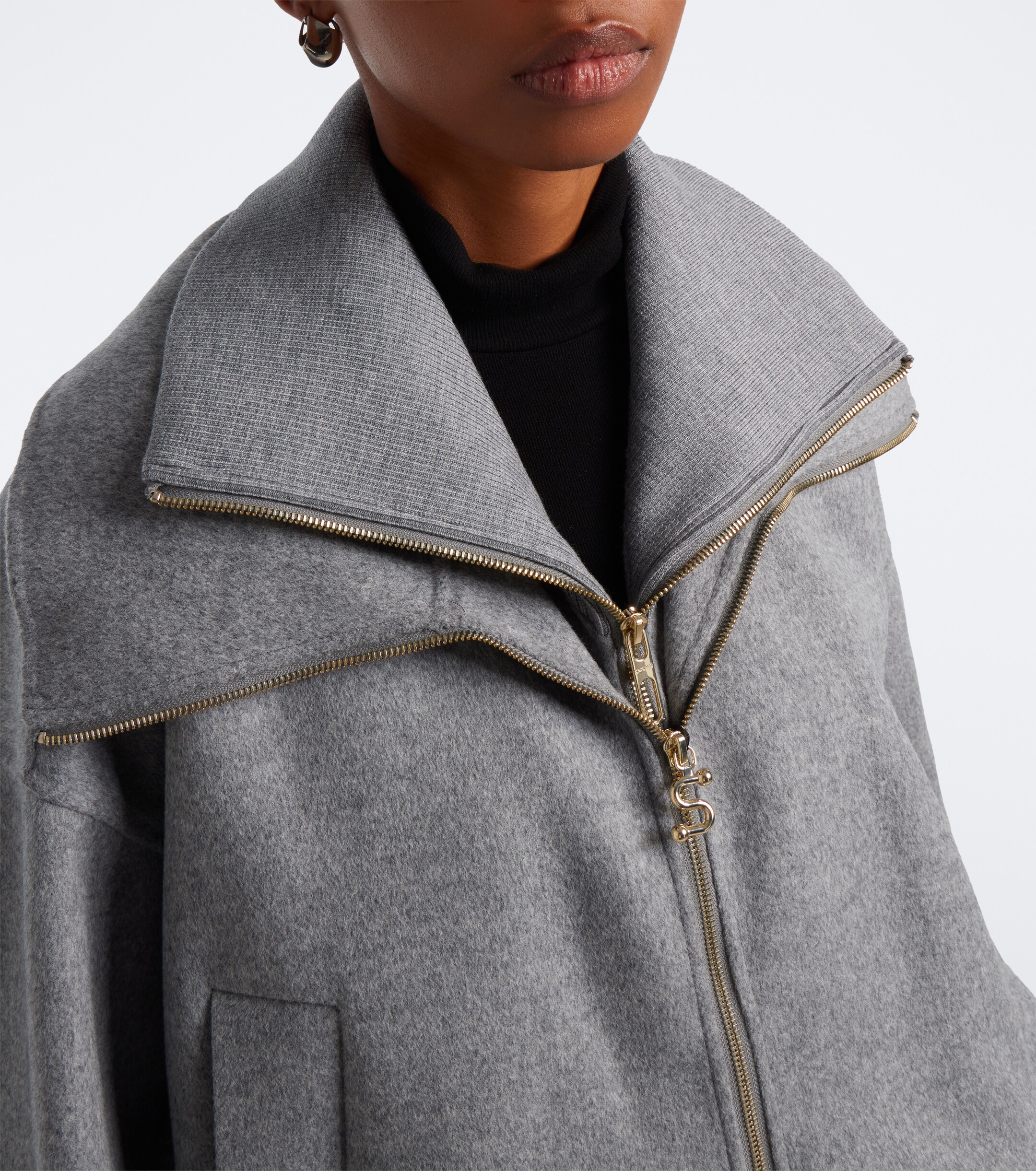 Sportmax Sportmax Oversized virgin wool blouson jacket