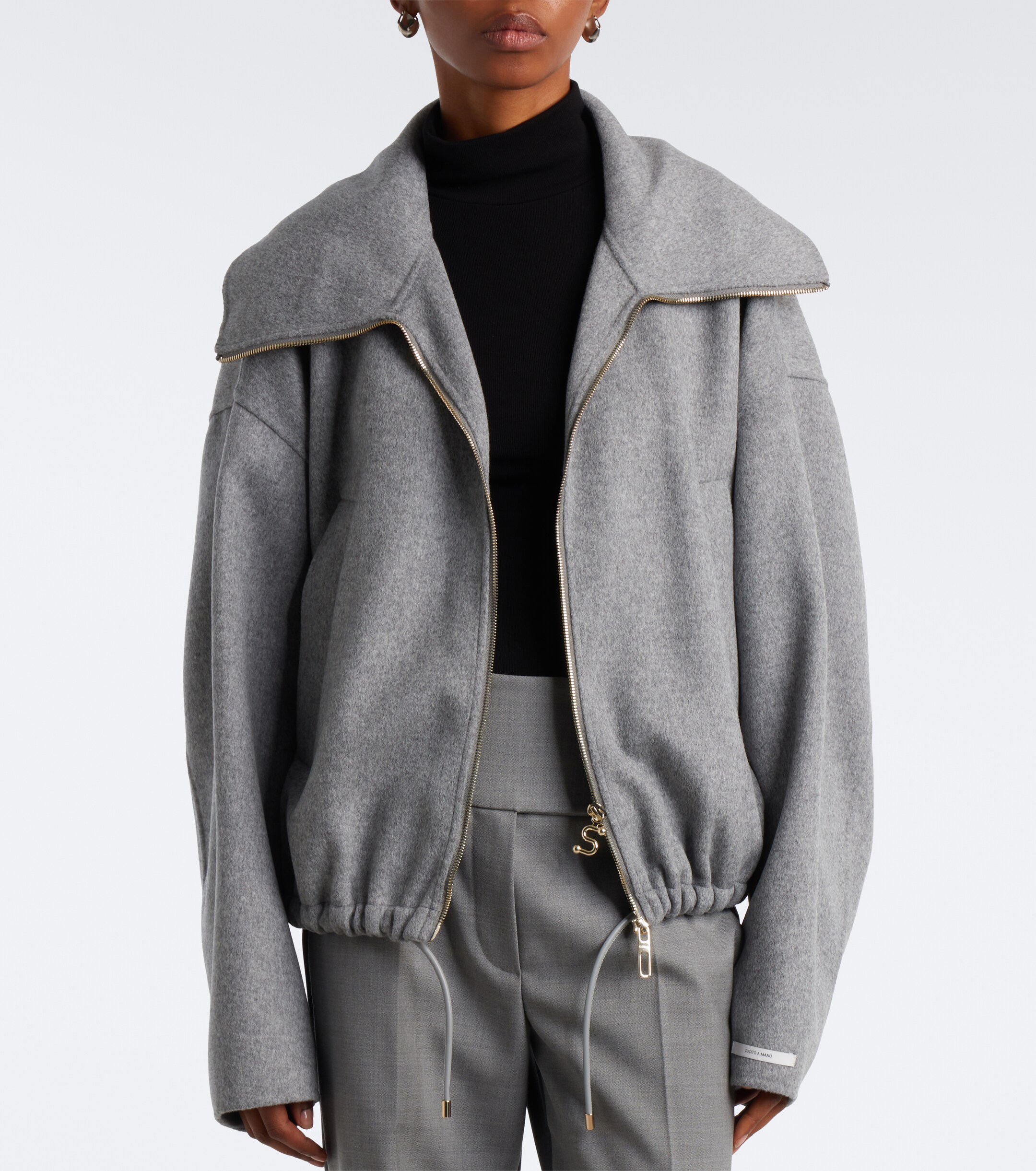 Sportmax Sportmax Oversized virgin wool blouson jacket