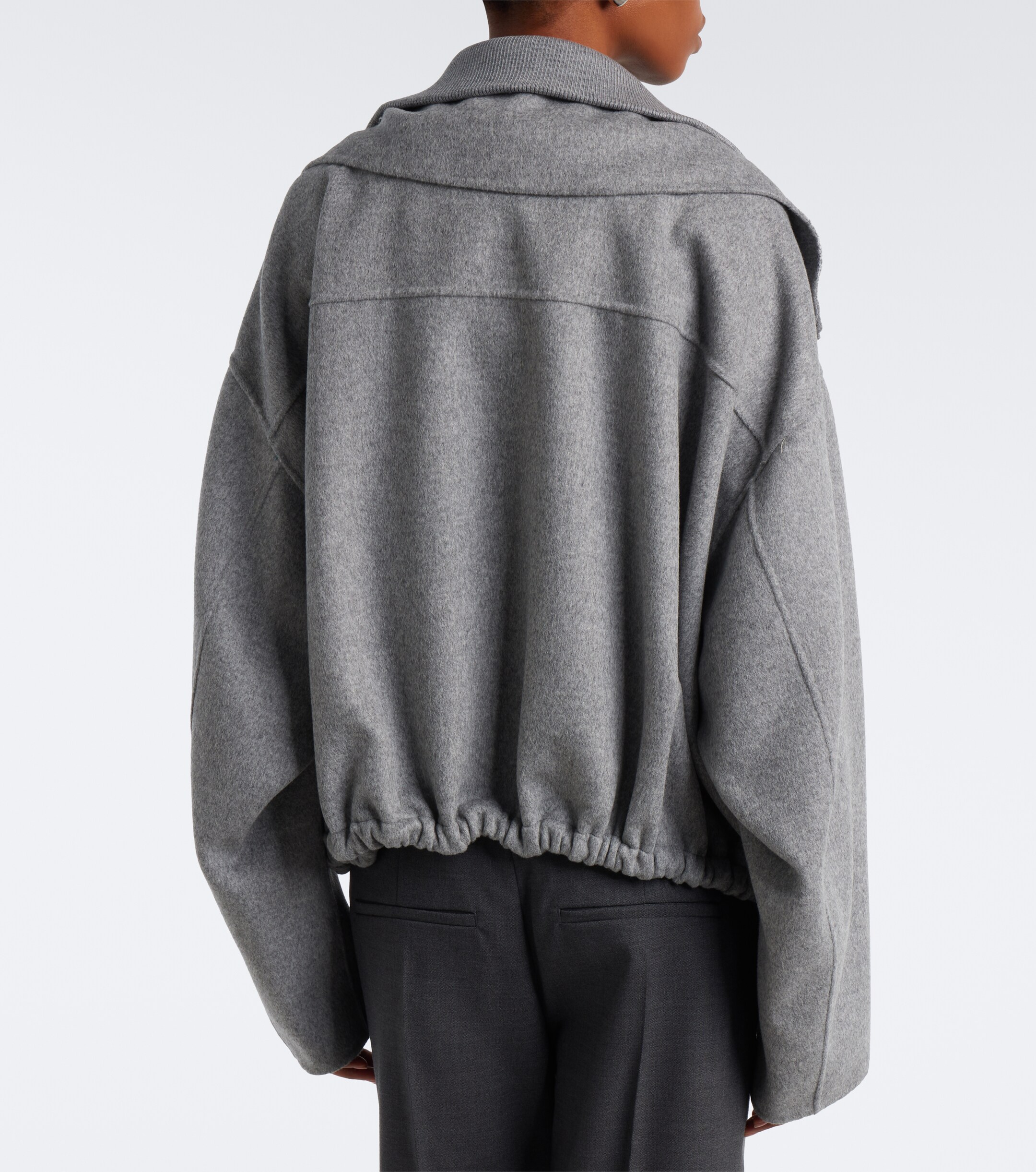 Sportmax Sportmax Oversized virgin wool blouson jacket