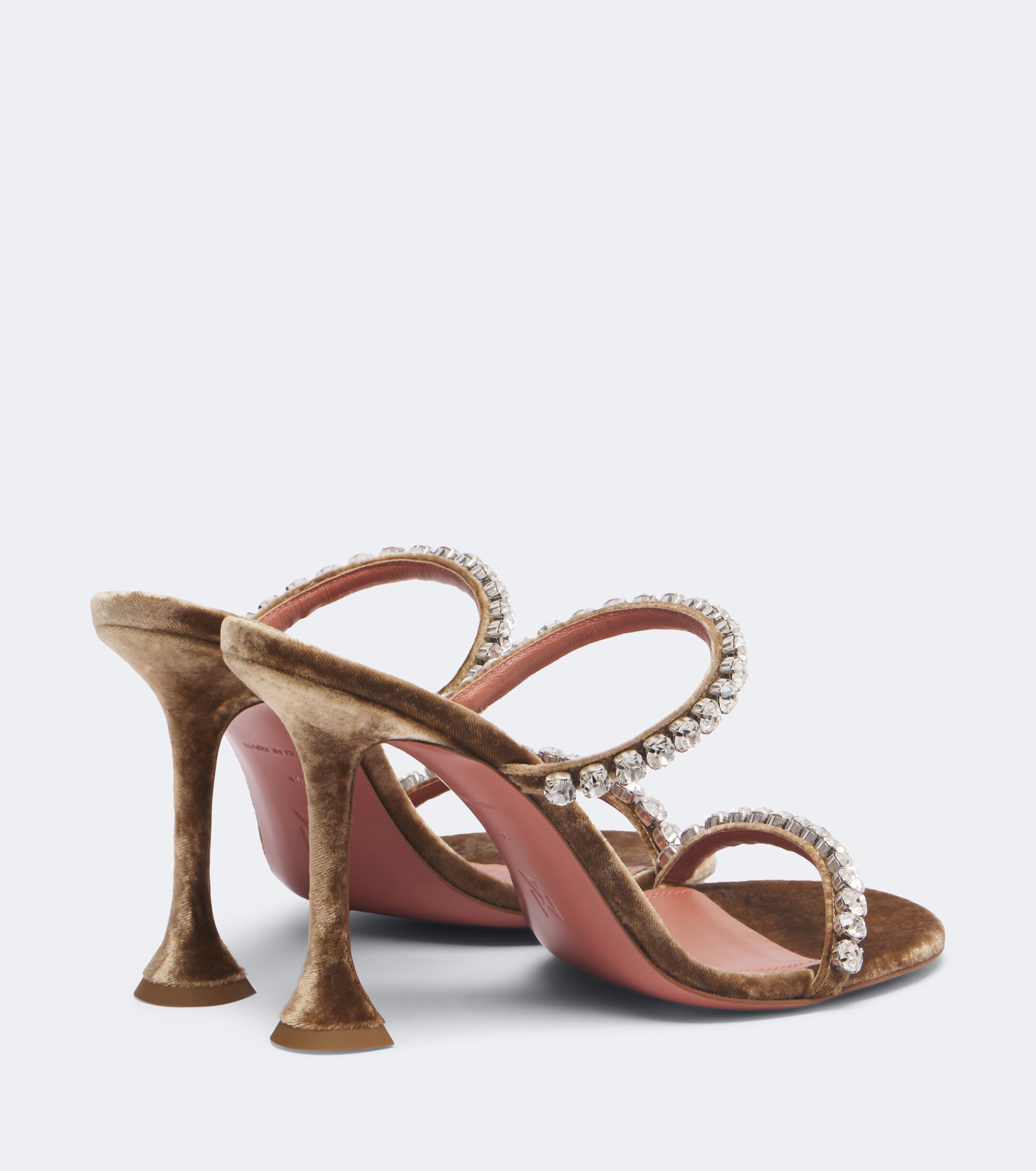 AMINA MUADDI Amina Muaddi Gigi embellished velvet mules