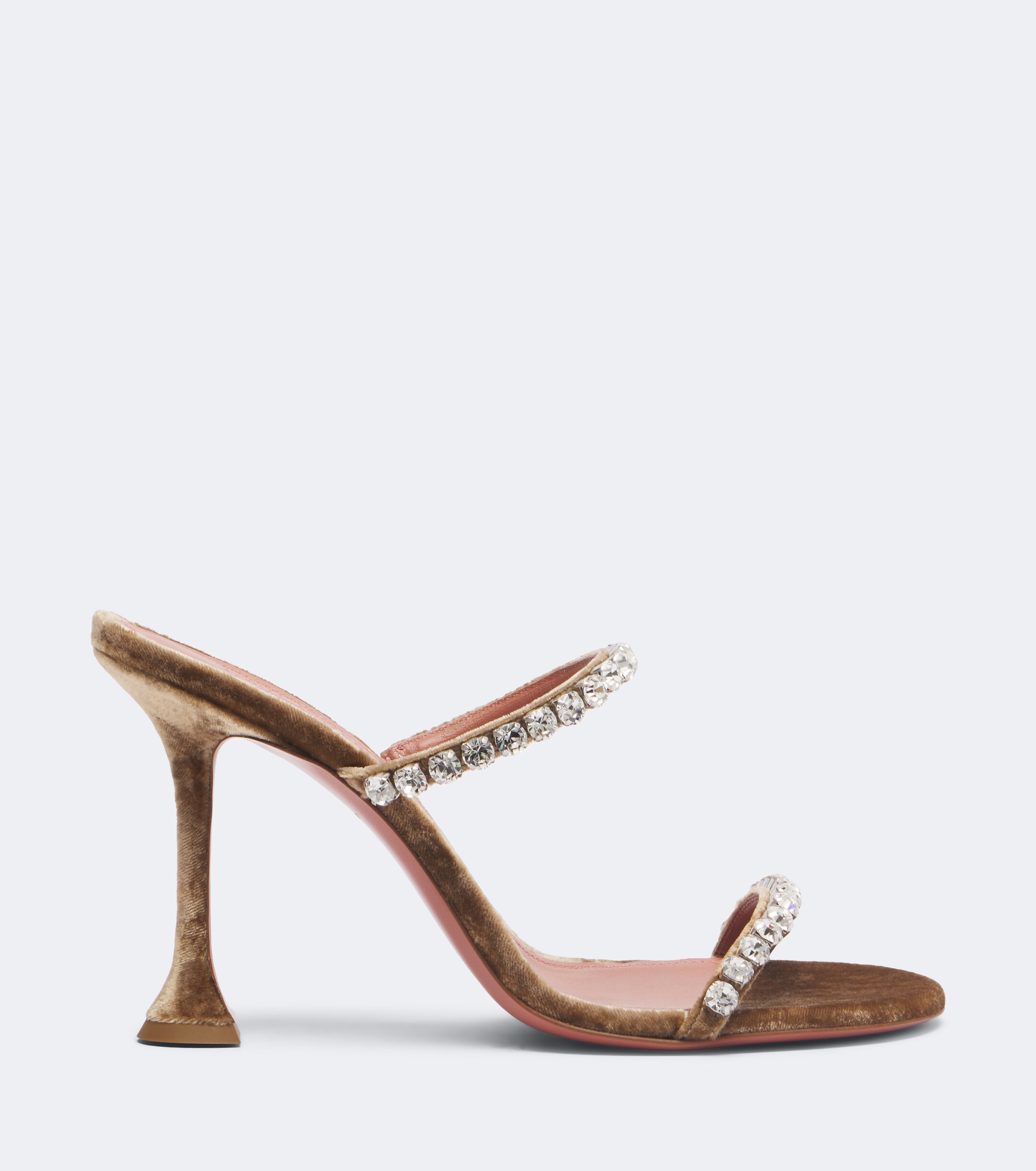 AMINA MUADDI Amina Muaddi Gigi embellished velvet mules
