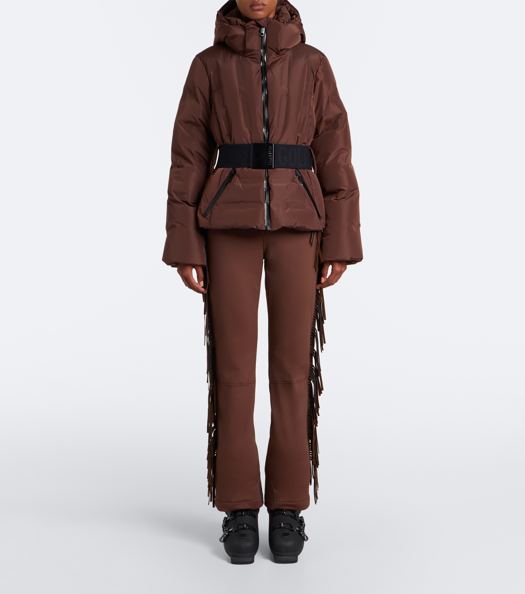 GOLDBERGH Goldbergh Umi belted hooded ski jacket