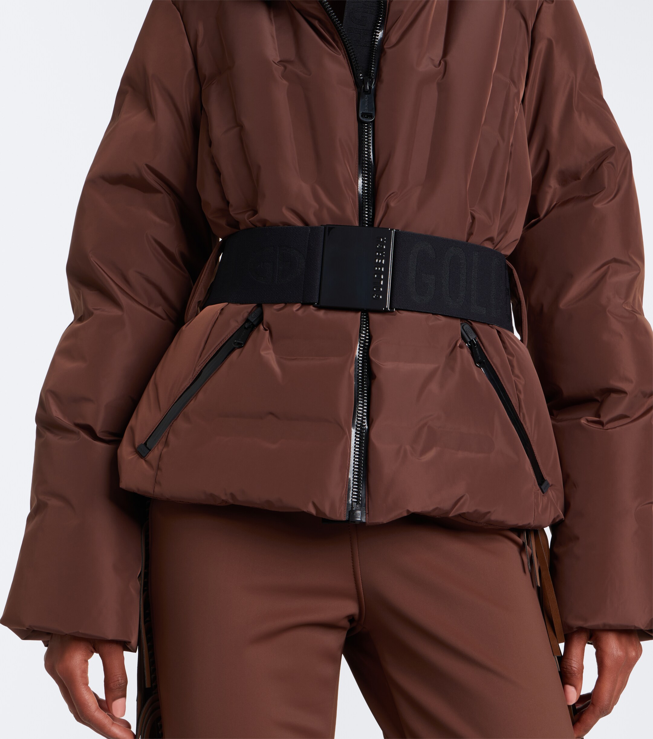 GOLDBERGH Goldbergh Umi belted hooded ski jacket