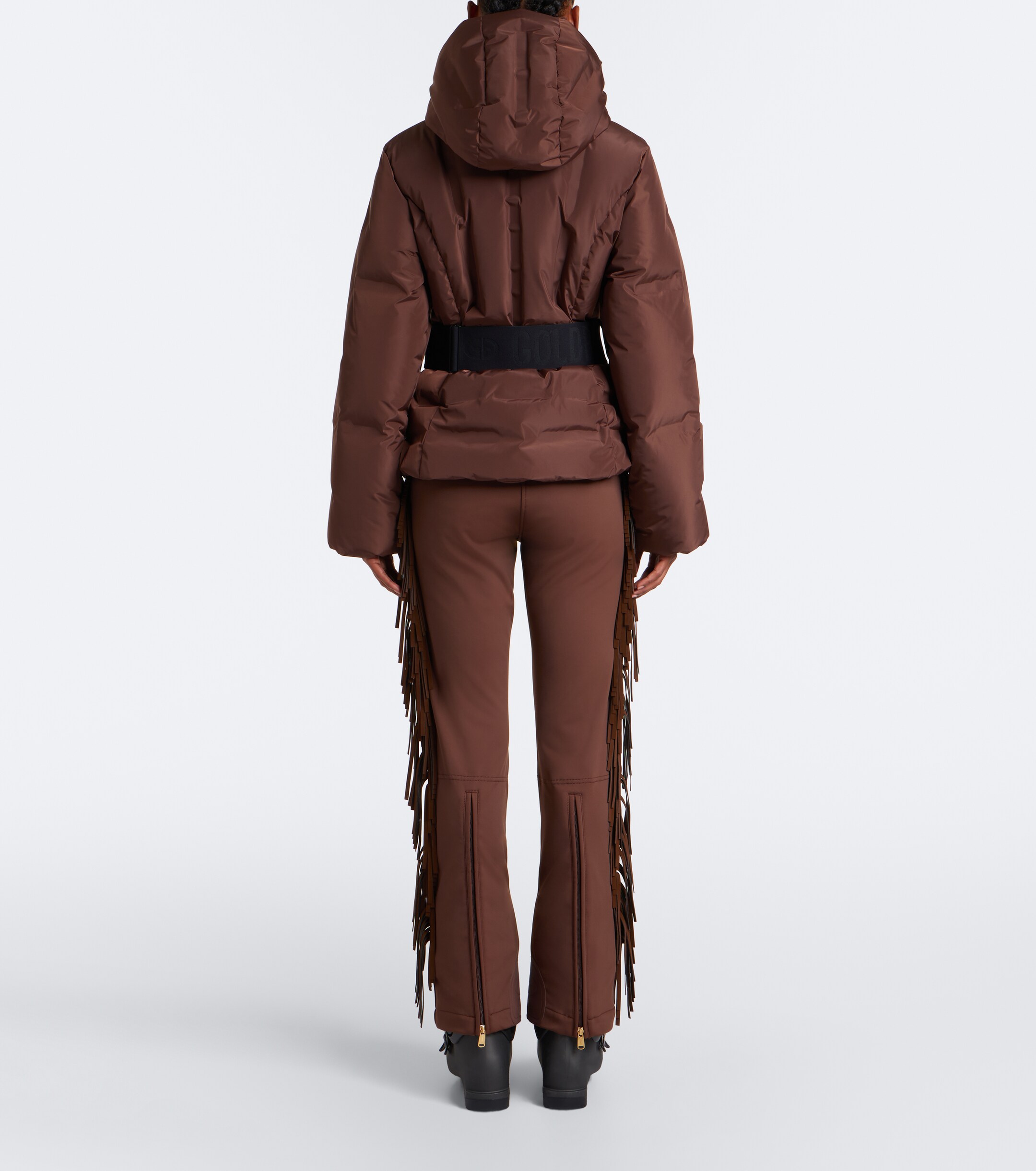 GOLDBERGH Goldbergh Umi belted hooded ski jacket