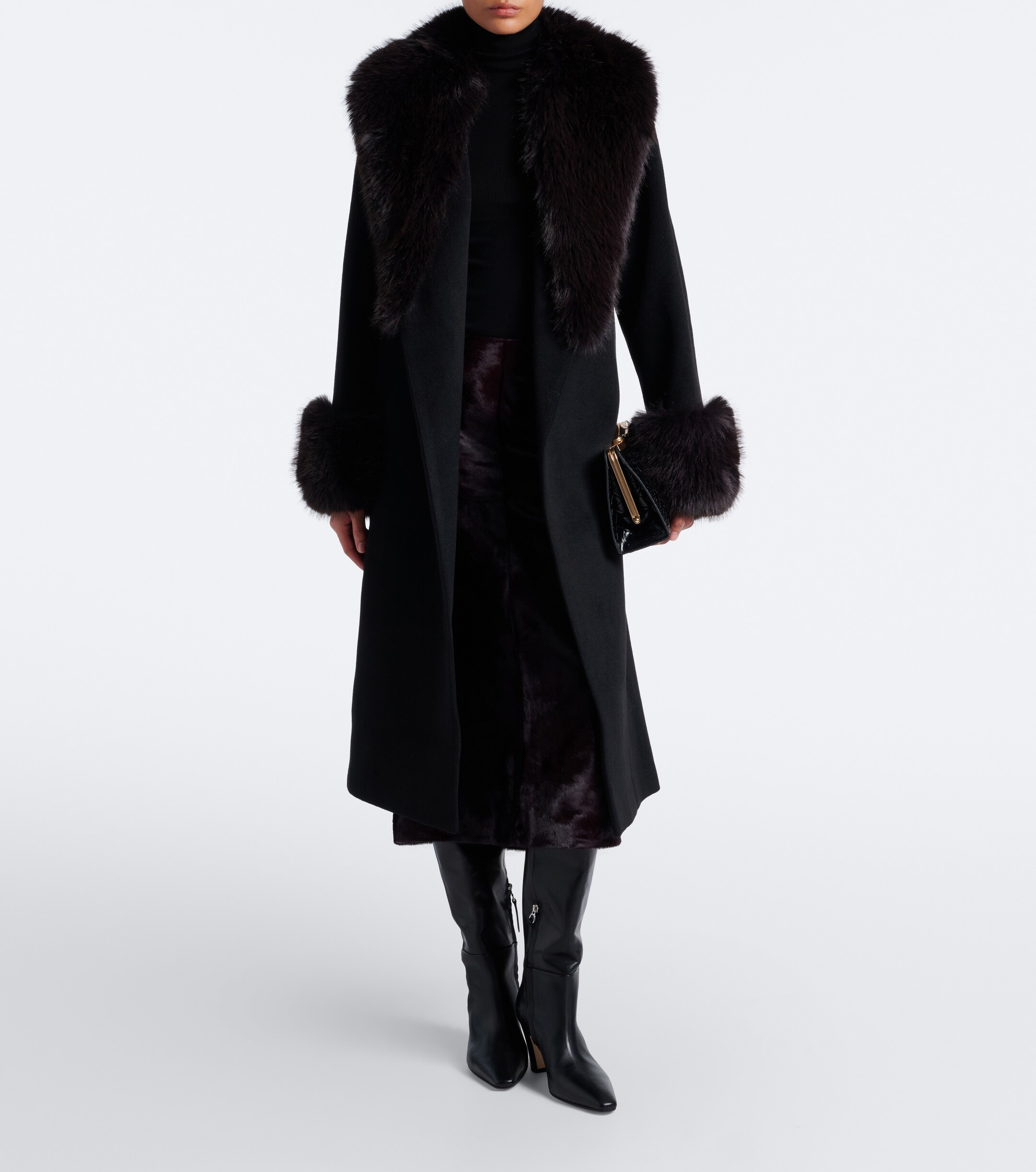 SIMKHAI Simkhai Kinsley wool-blend wrap coat