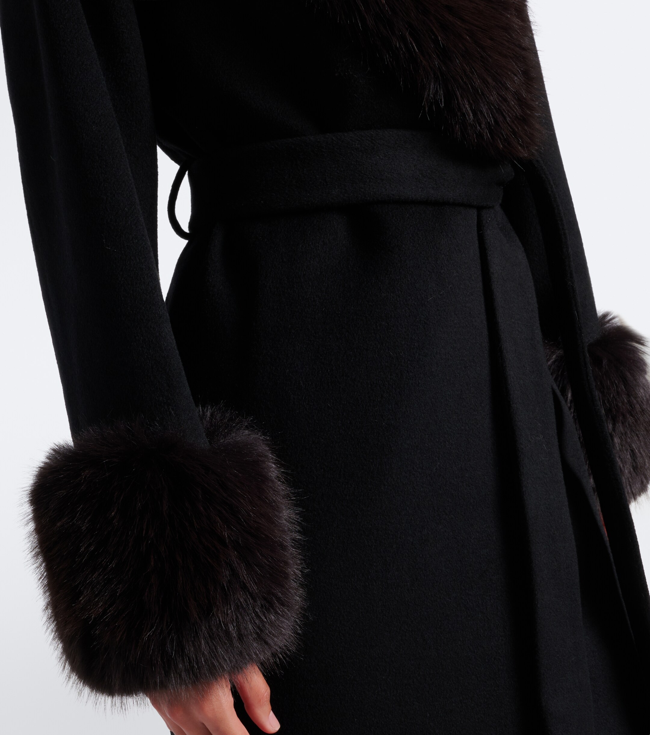 SIMKHAI Simkhai Kinsley wool-blend wrap coat
