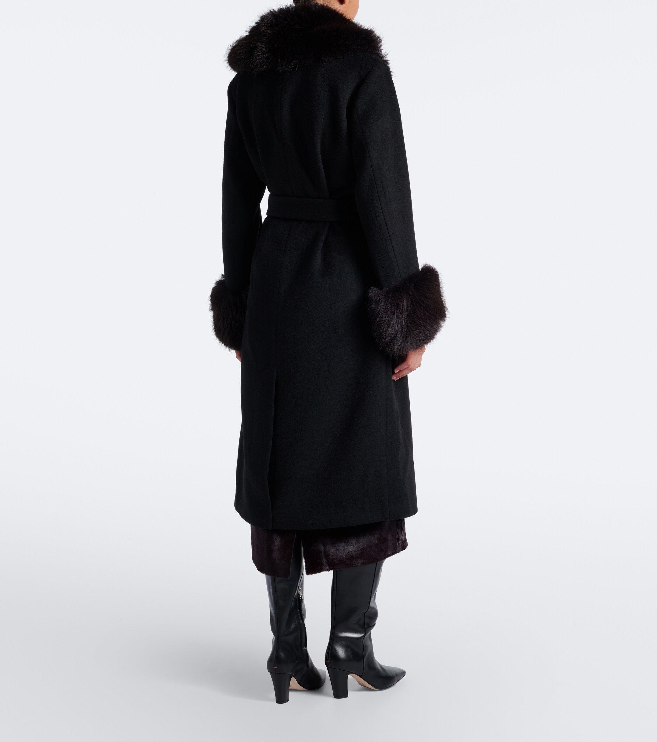 SIMKHAI Simkhai Kinsley wool-blend wrap coat