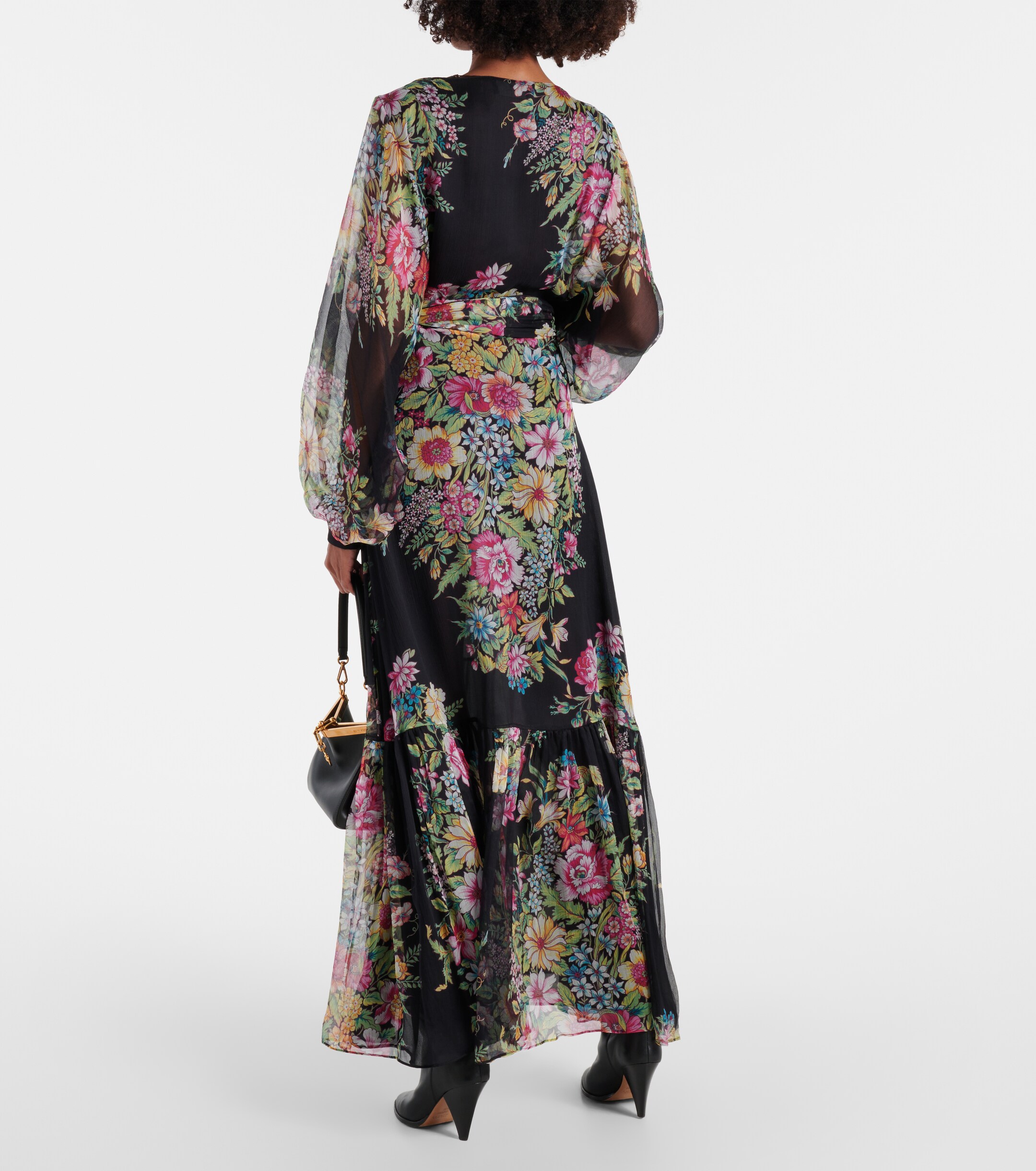 Etro Floral silk gown