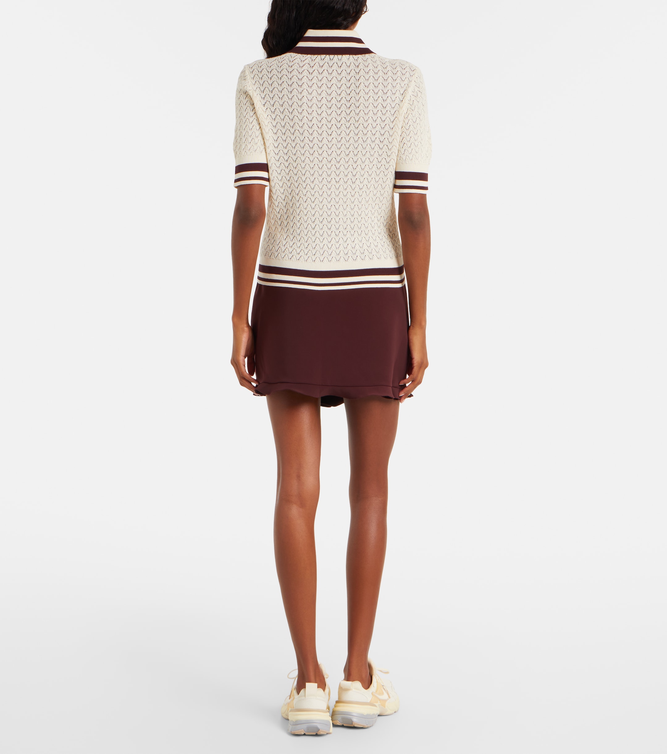 Tory Burch Tory Burch Cotton pointelle polo shirt