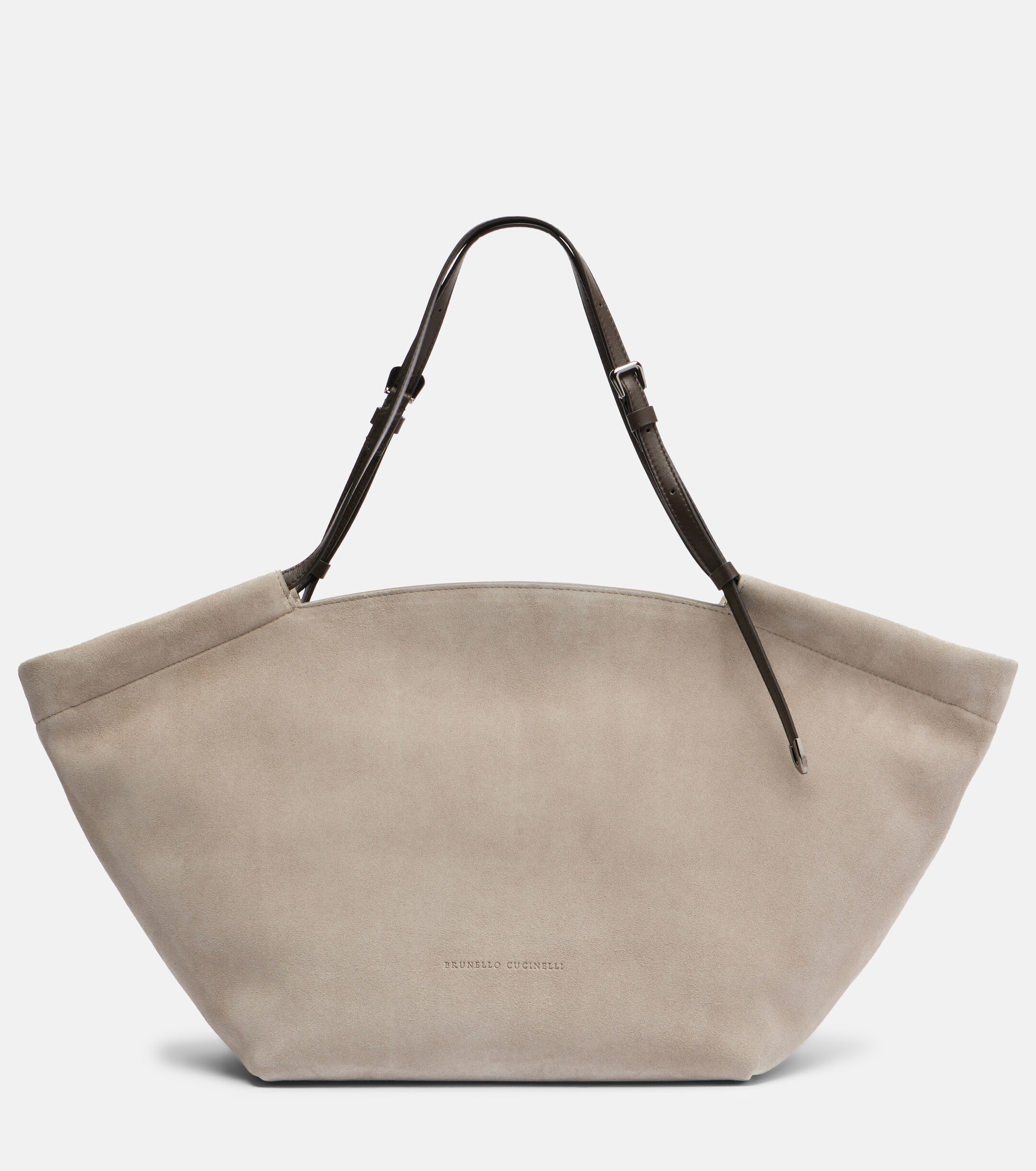 Brunello Cucinelli Sartorial Large suede tote bag