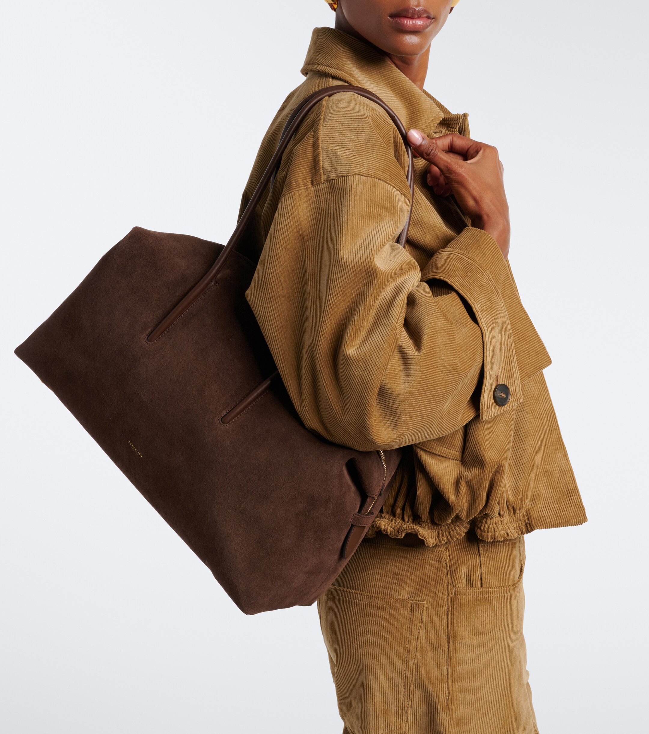 DeMellier Stockholm Large suede tote bag thumbnail