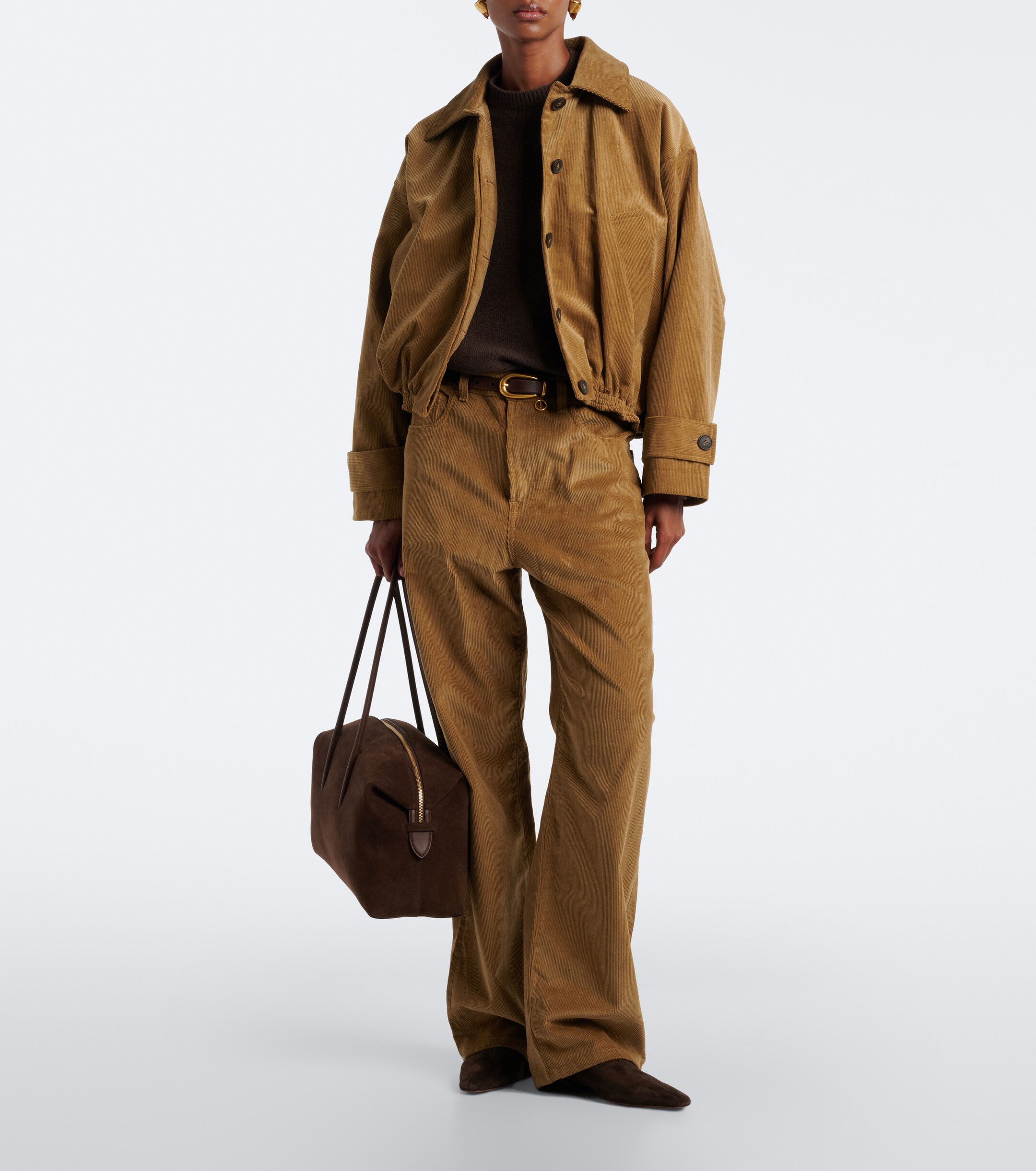 DeMellier Stockholm Large suede tote bag thumbnail
