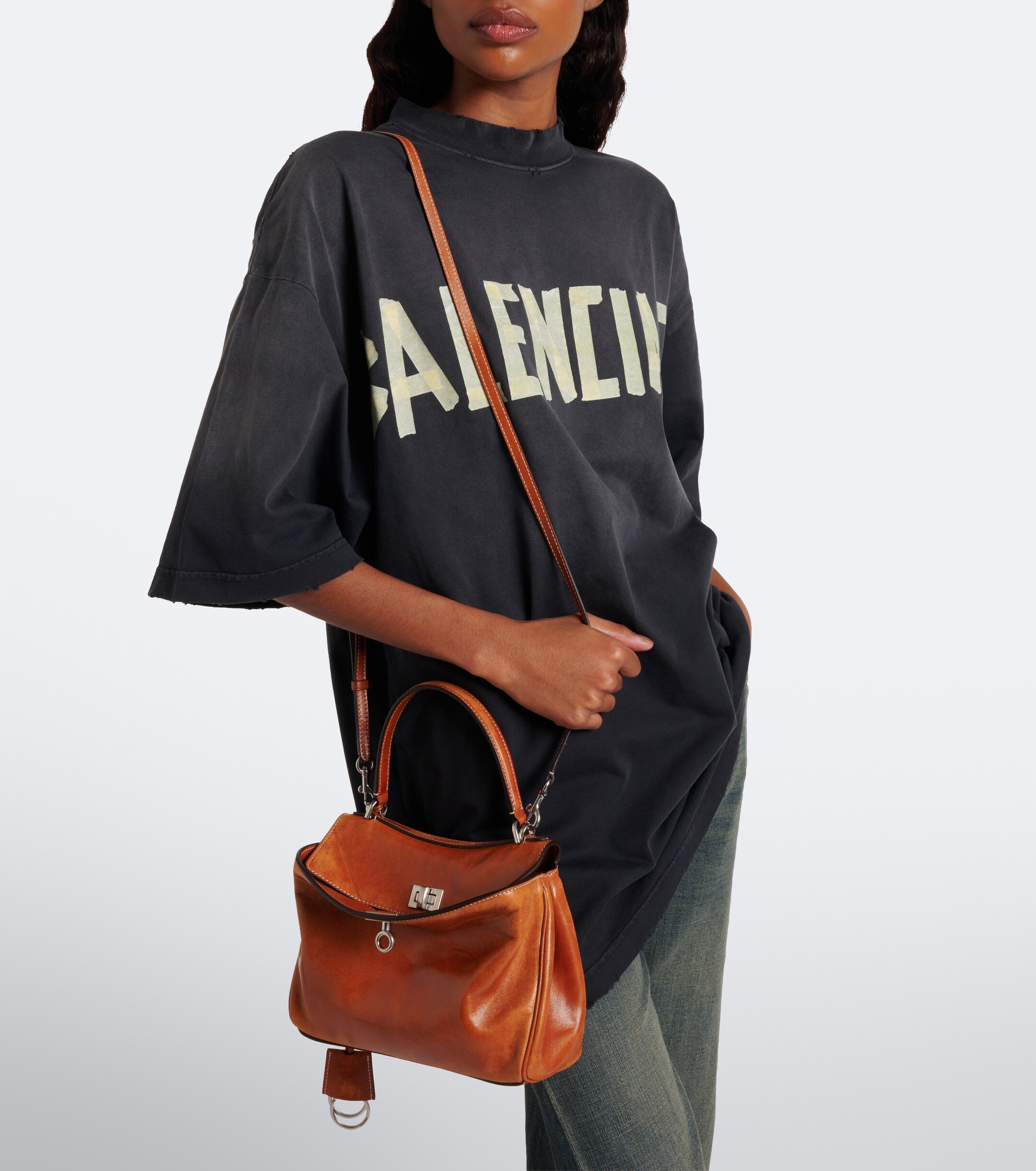 Balenciaga Rodeo Mini leather top-handle bag