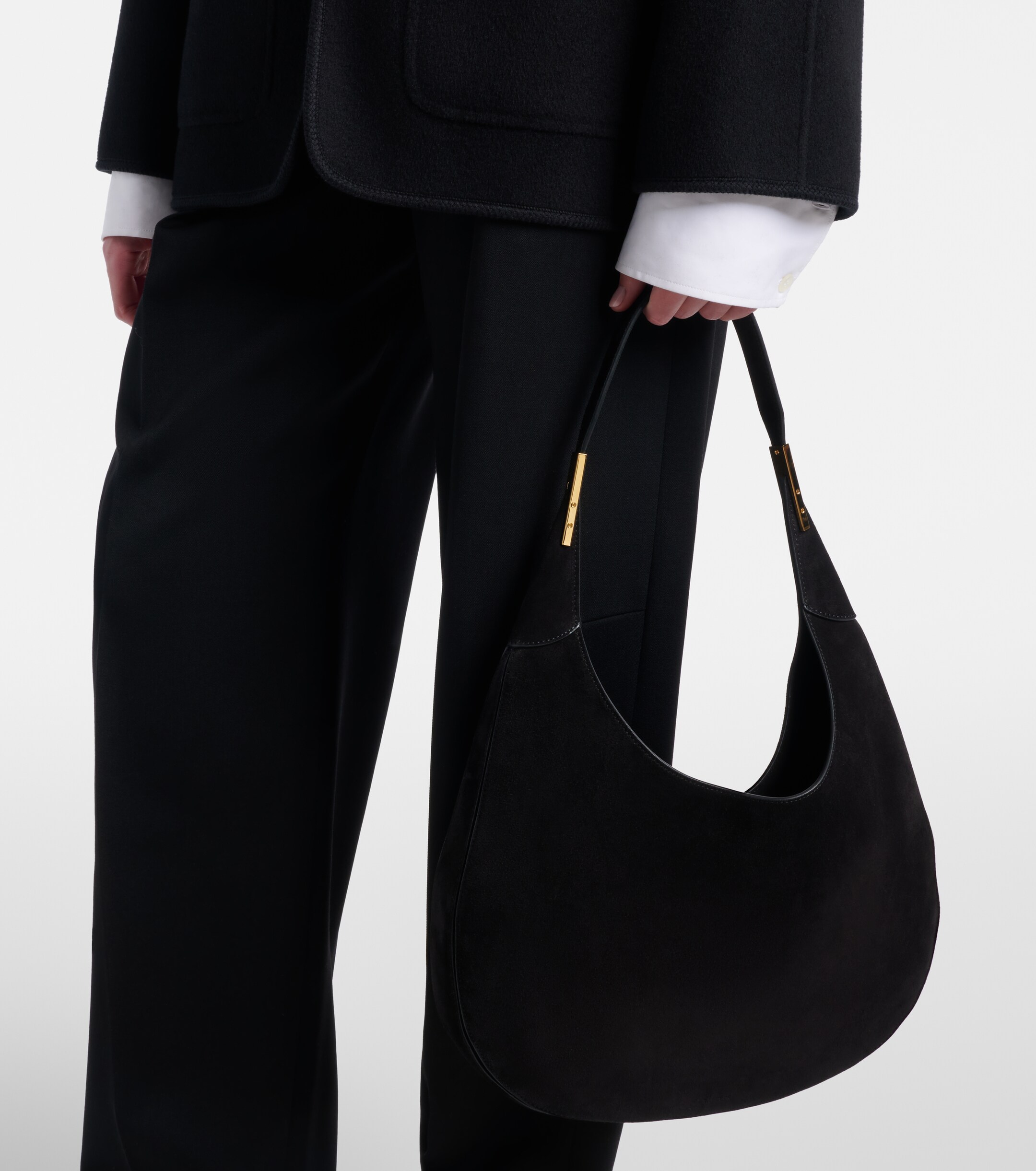 Savette Florence Large suede shoulder bag thumbnail