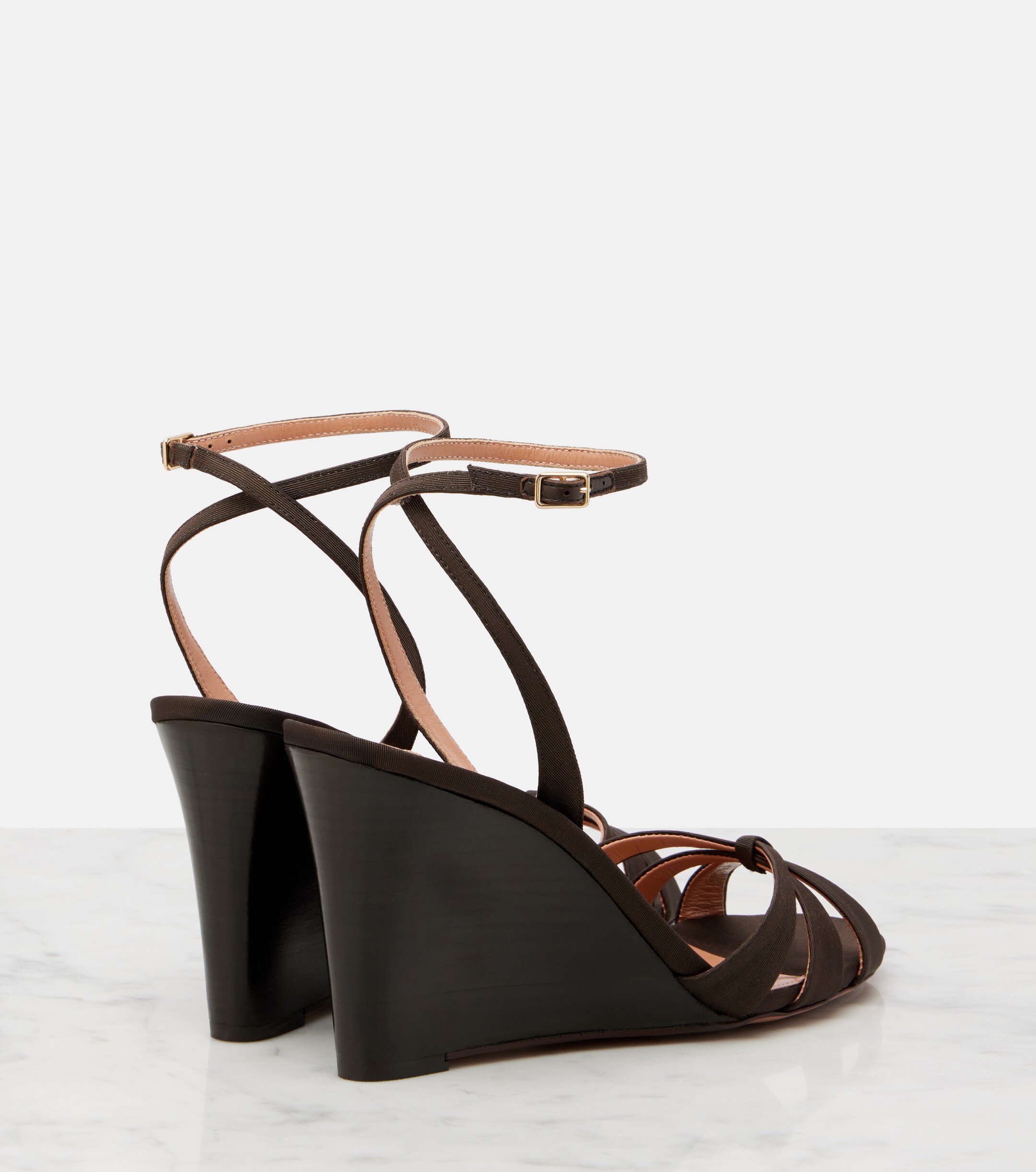AQUAZZURA Aquazzura Tati grosgrain wedge sandals