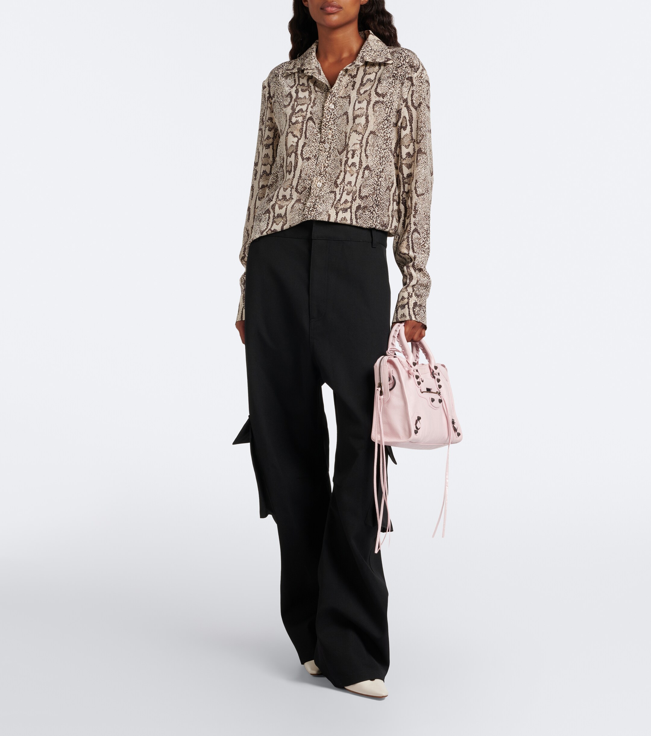 Balenciaga Le City Small leather top-handle bag