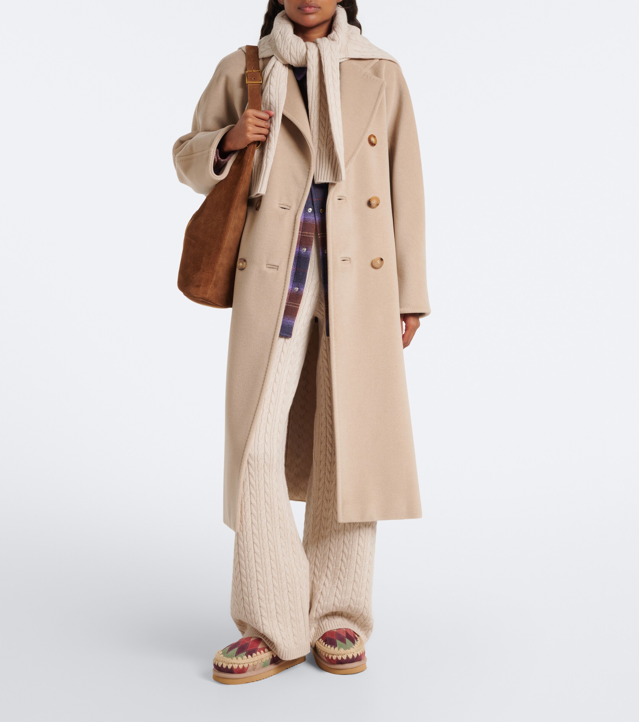 MOU Mou Shearling-lined suede ankle boots