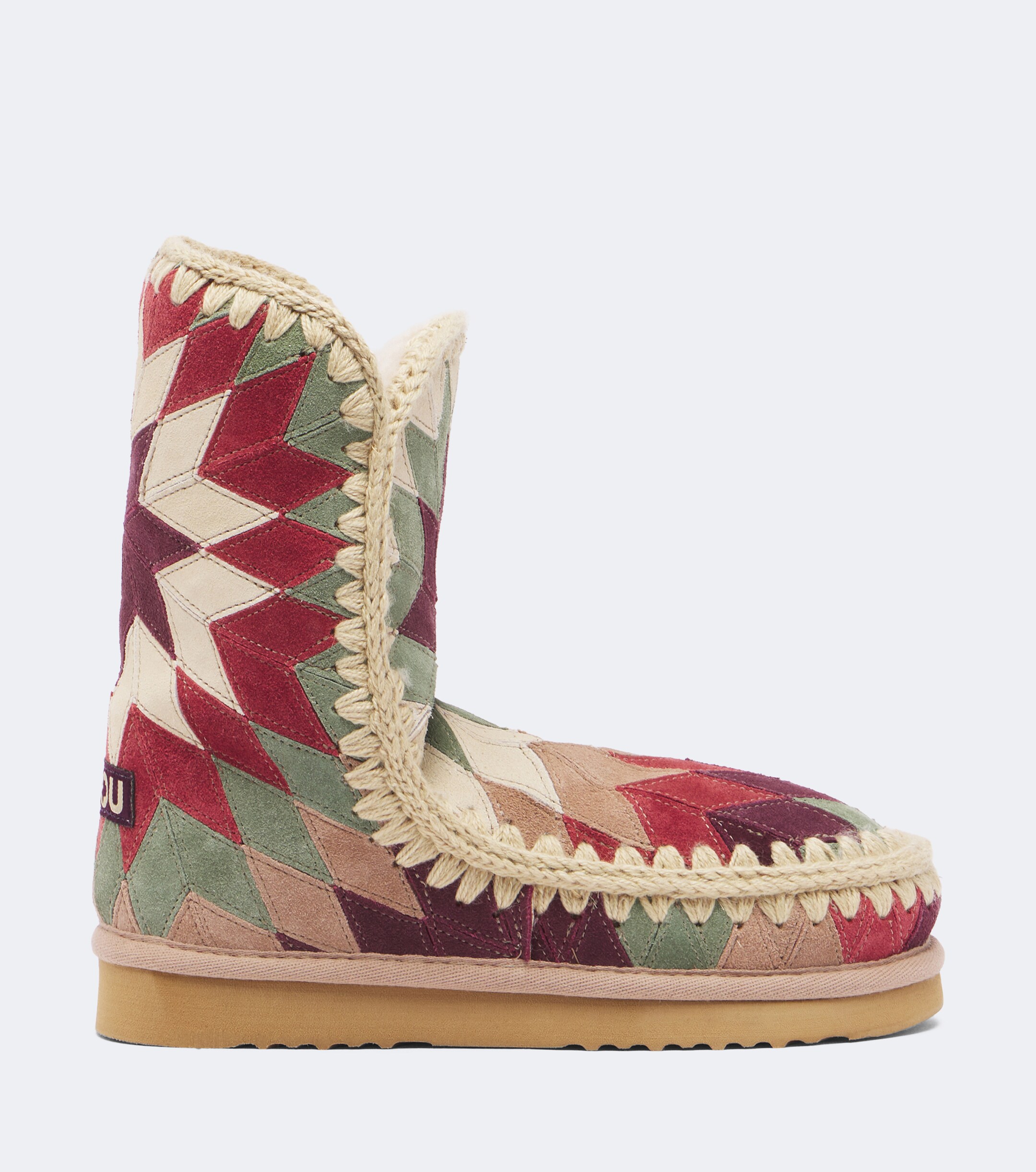 MOU Mou Shearling-lined suede ankle boots