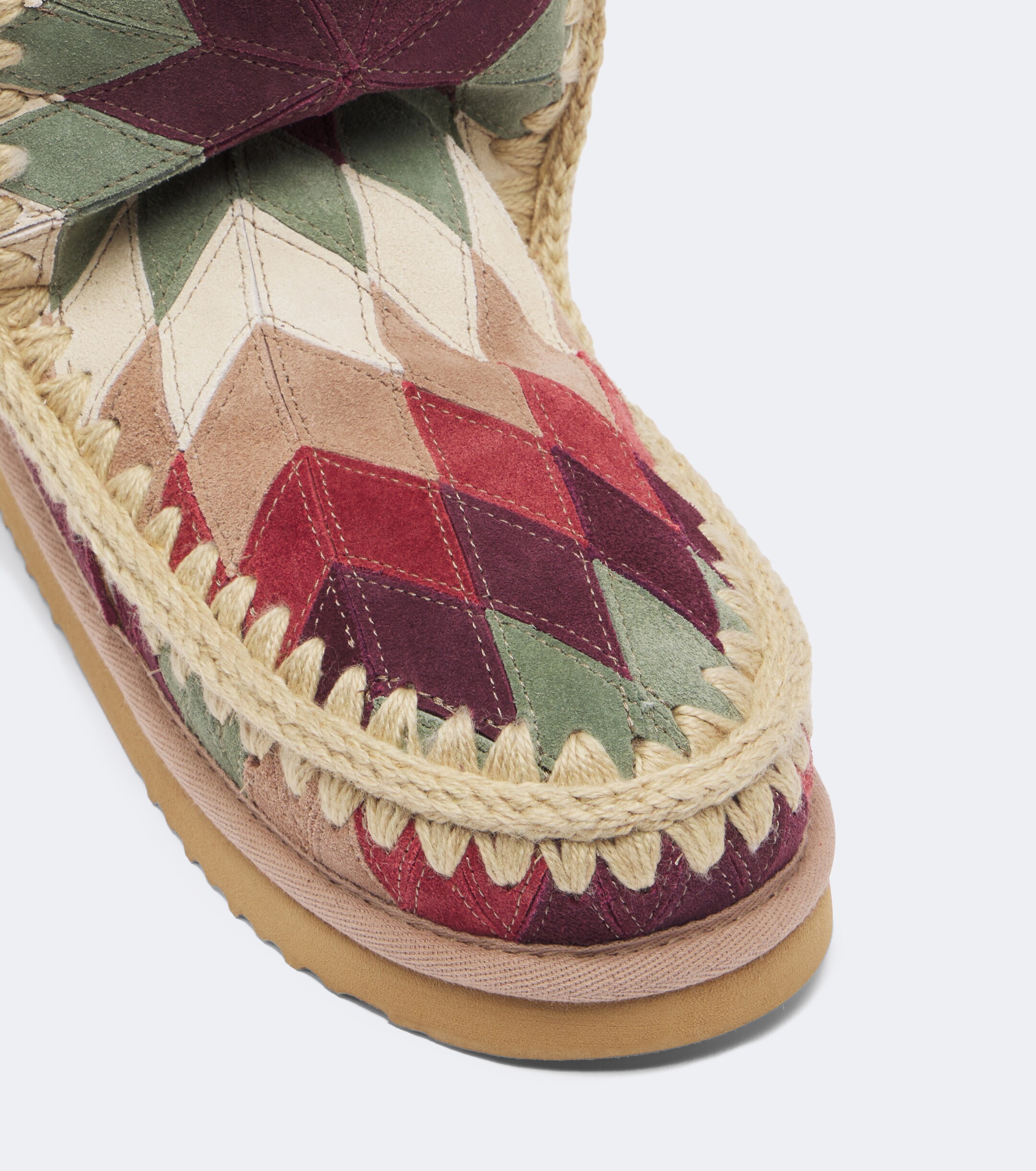 MOU Mou Shearling-lined suede ankle boots