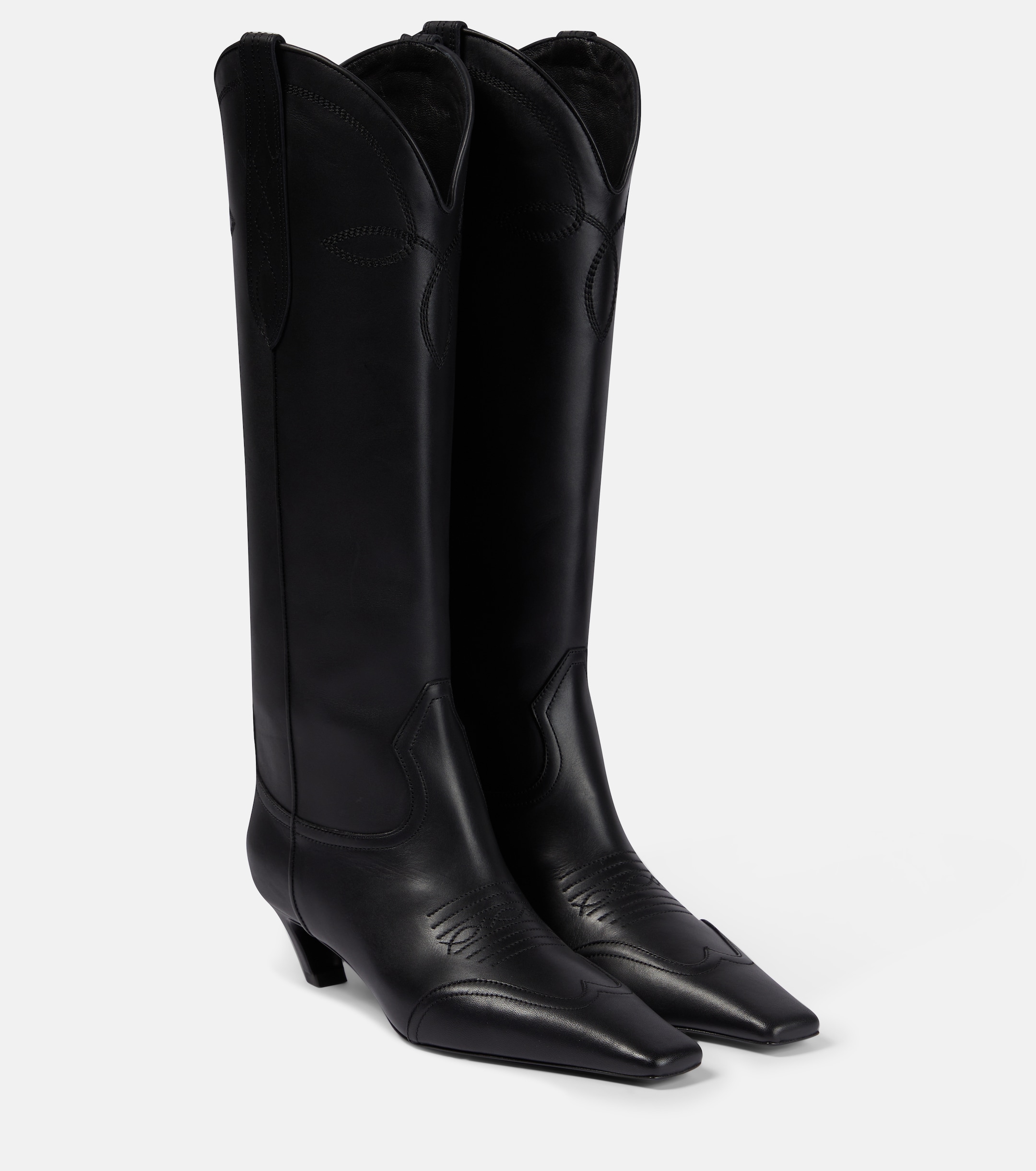 KHAITE Dallas 45 leather knee-high boots
