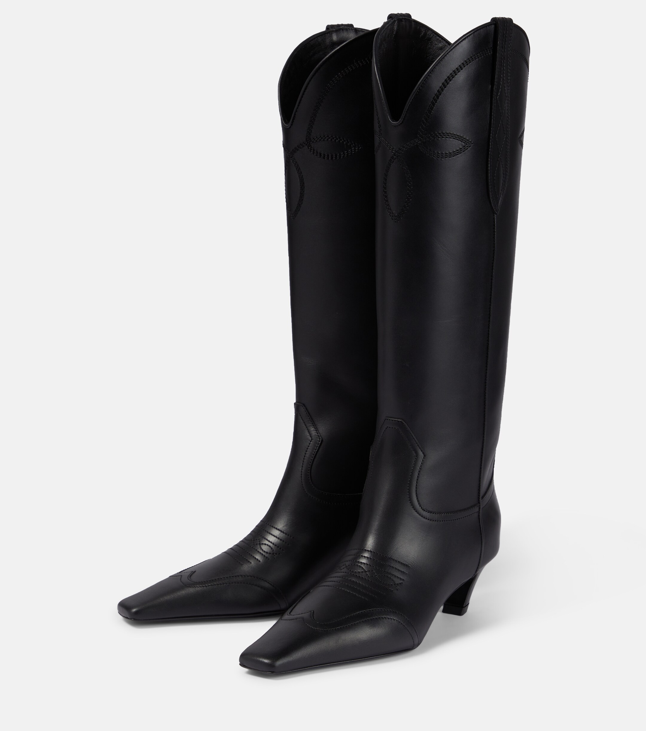 KHAITE Dallas 45 leather knee-high boots thumbnail