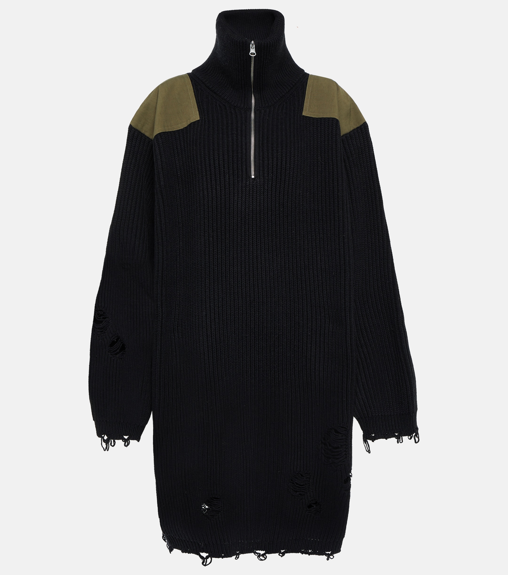 MM6 Maison Margiela Cotton and wool sweatshirt dress thumbnail