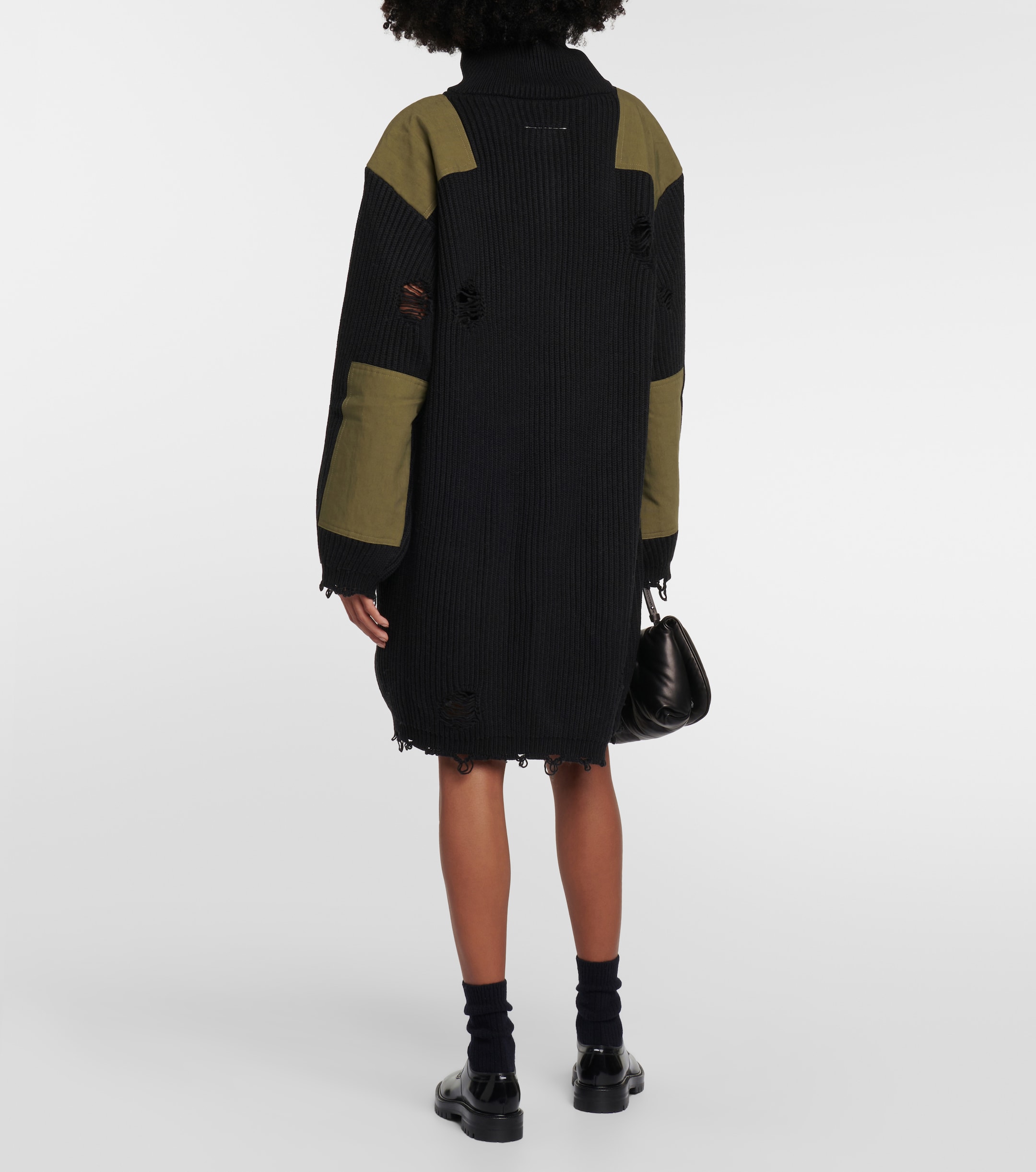 MM6 Maison Margiela Cotton and wool sweatshirt dress thumbnail