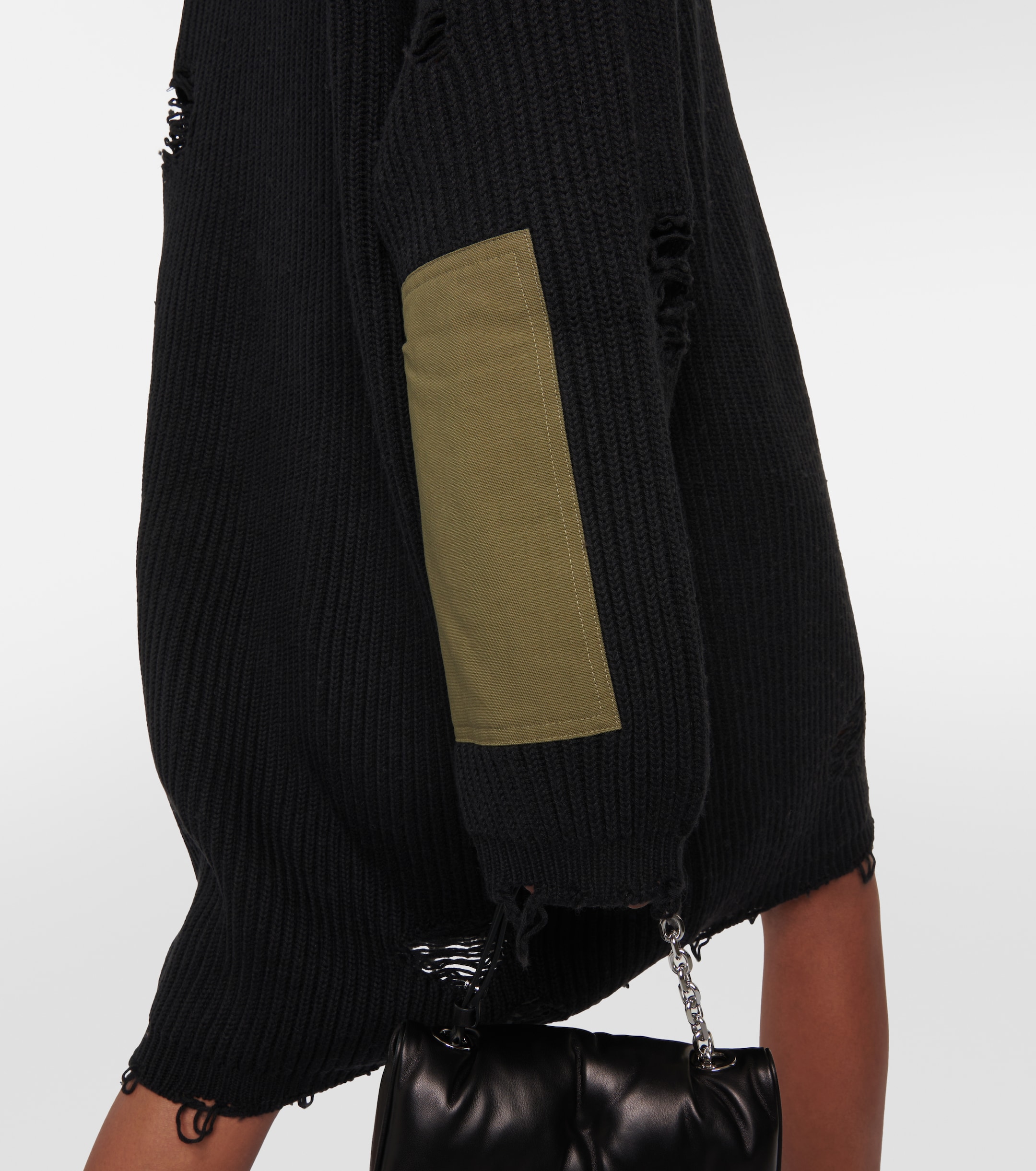 MM6 Maison Margiela Cotton and wool sweatshirt dress thumbnail