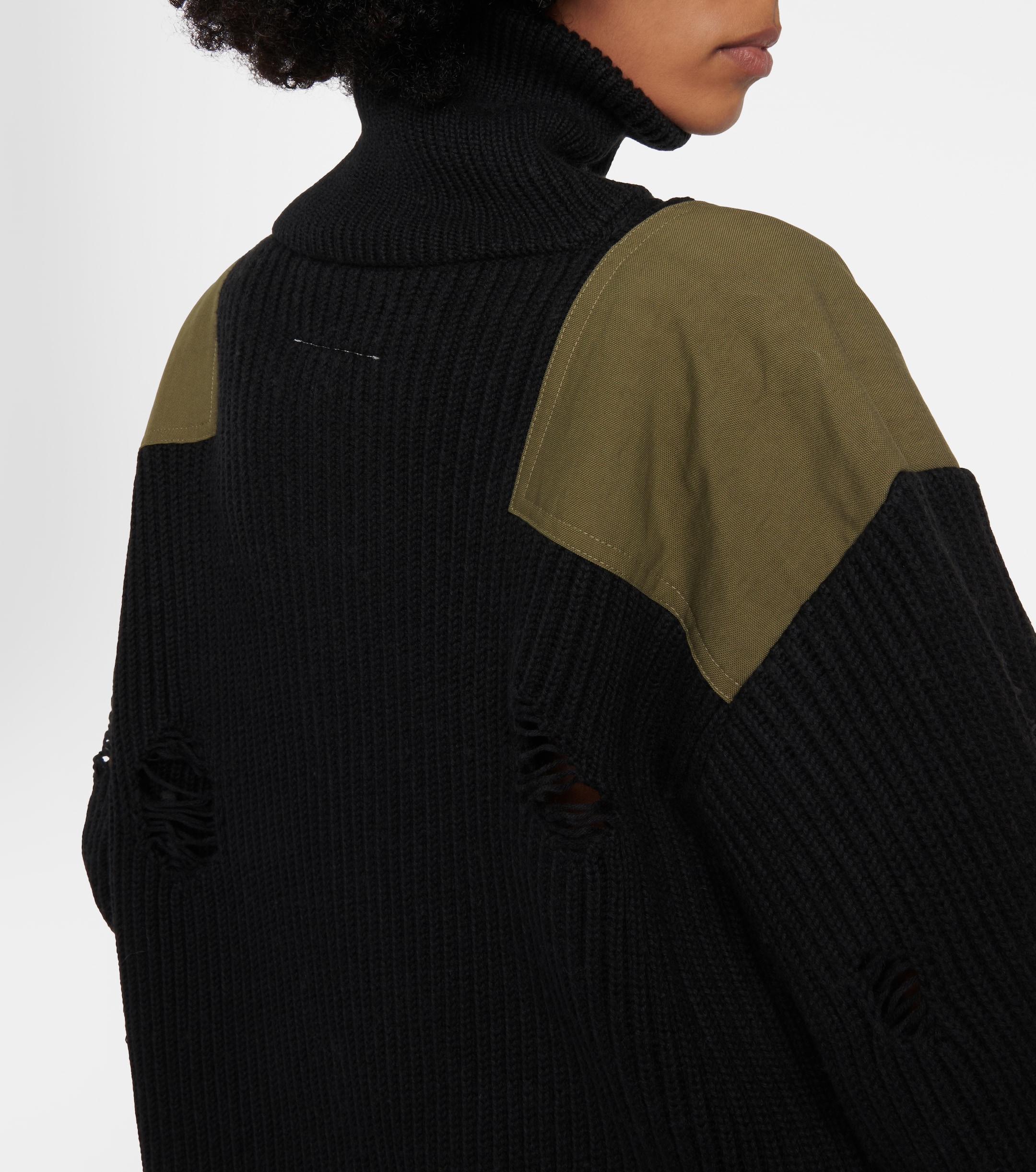 MM6 Maison Margiela Cotton and wool sweatshirt dress thumbnail