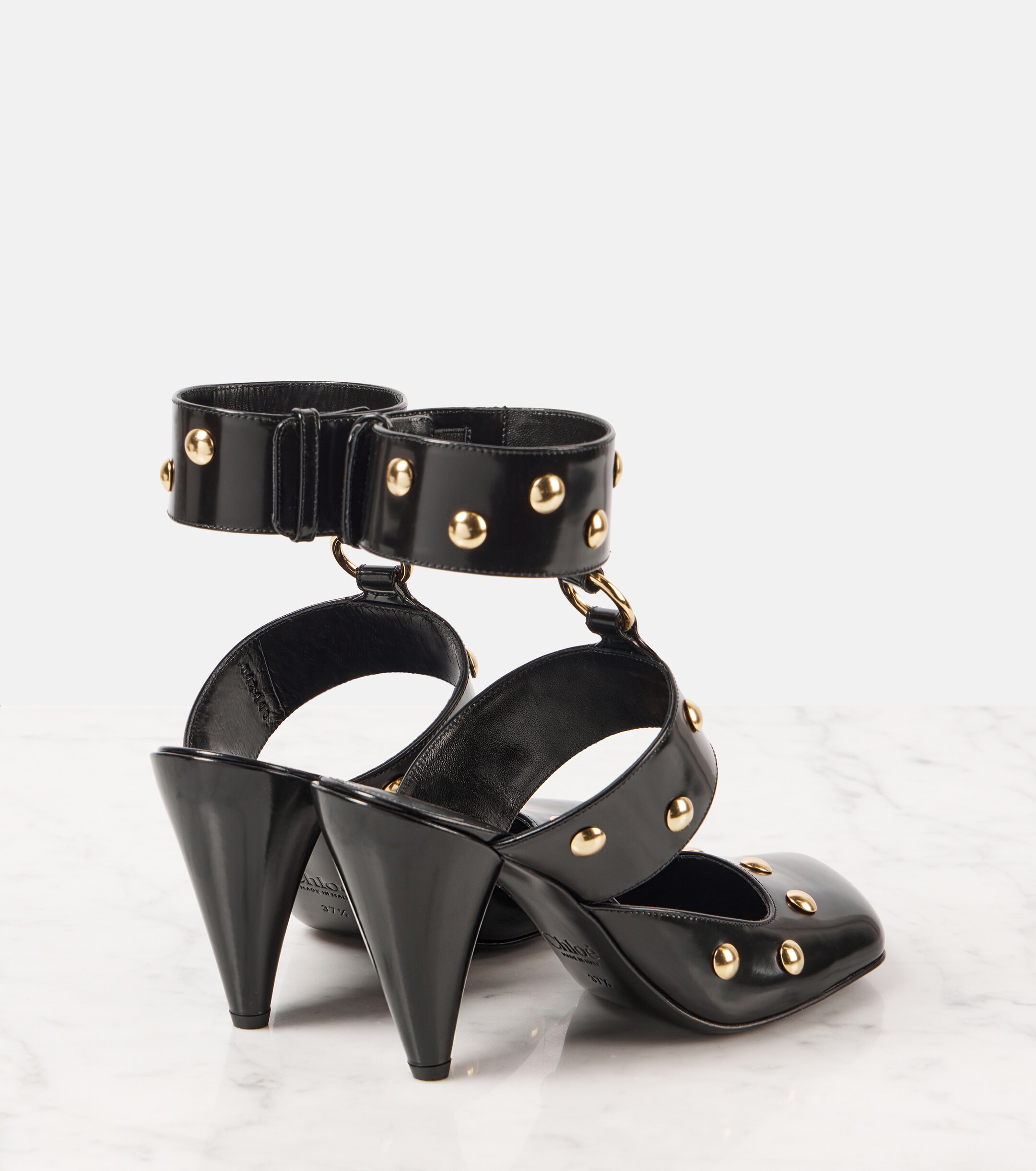 Chloé Jade studded leather pumps thumbnail