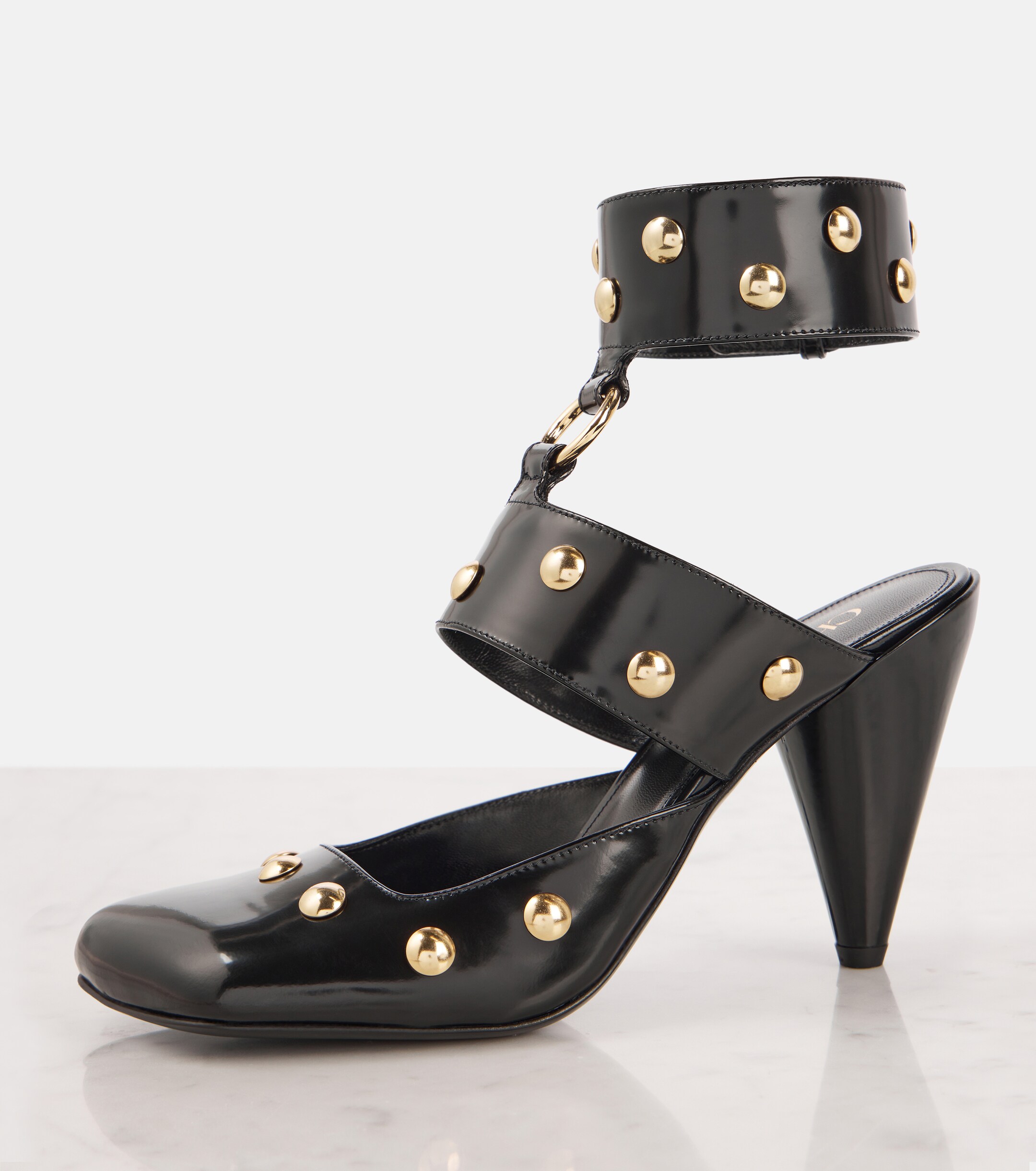 Chloé Jade studded leather pumps thumbnail