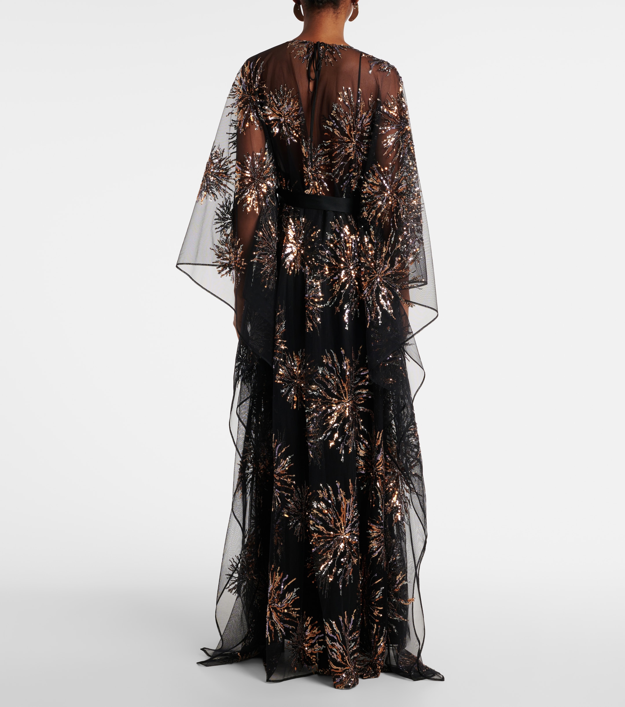 Taller Marmo Gran Soleil embellished tulle kaftan thumbnail