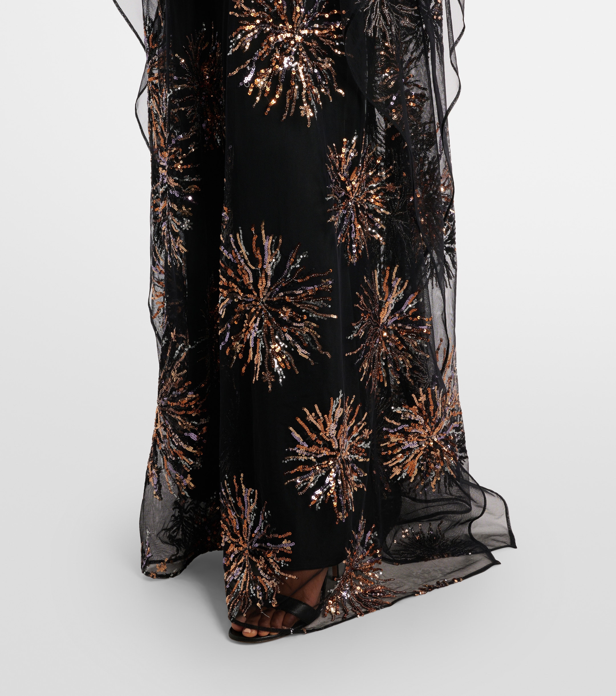 Taller Marmo Gran Soleil embellished tulle kaftan thumbnail