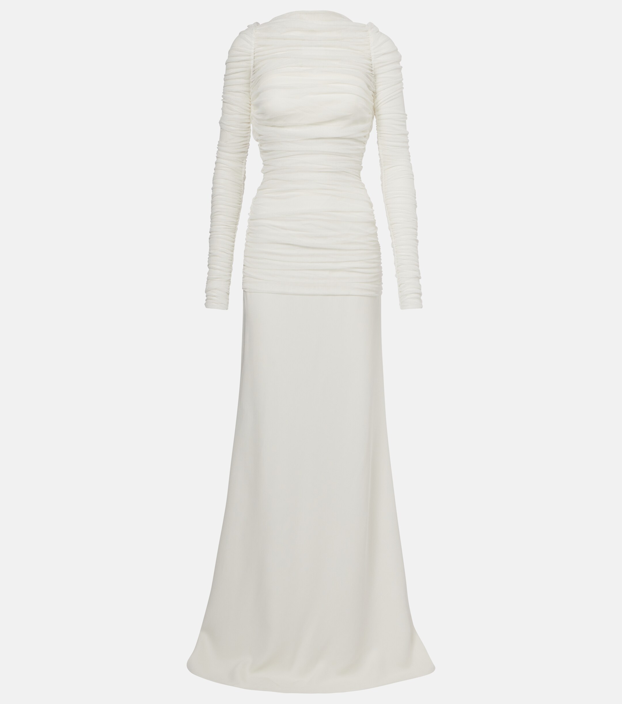 Christopher Esber Bridal veiled silk tulle gown